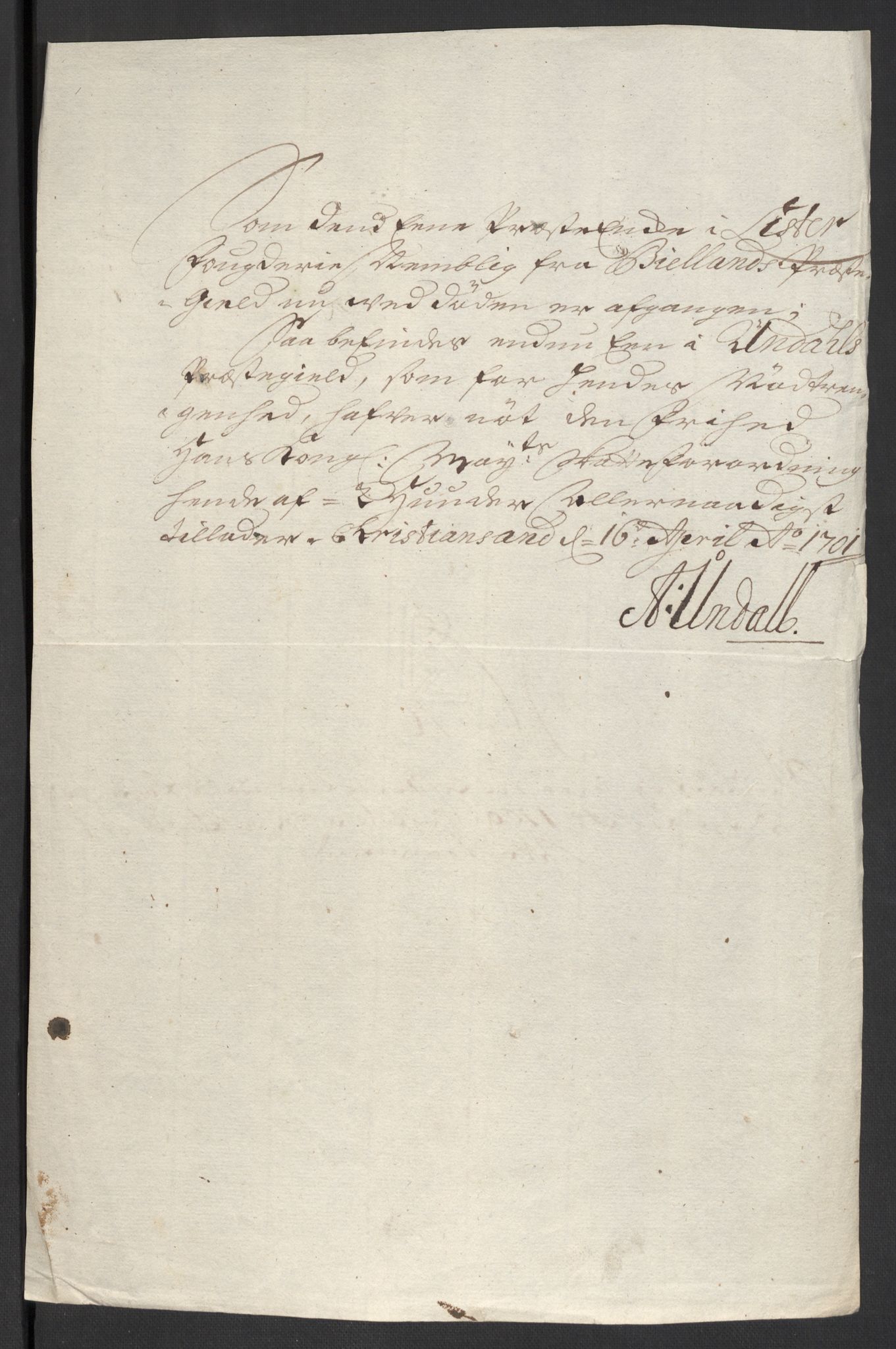 Rentekammeret inntil 1814, Reviderte regnskaper, Fogderegnskap, AV/RA-EA-4092/R43/L2548: Fogderegnskap Lista og Mandal, 1700, p. 174