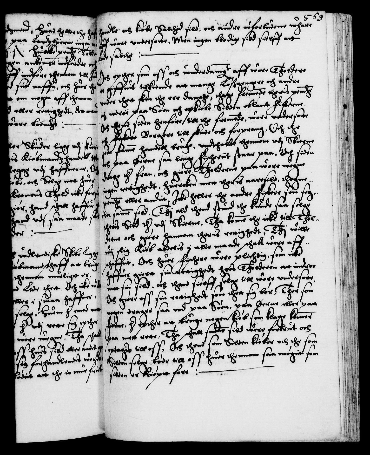 Danske Kanselli 1572-1799, AV/RA-EA-3023/F/Fc/Fca/Fcaa/L0001: Norske registre (mikrofilm), 1572-1588, p. 569a