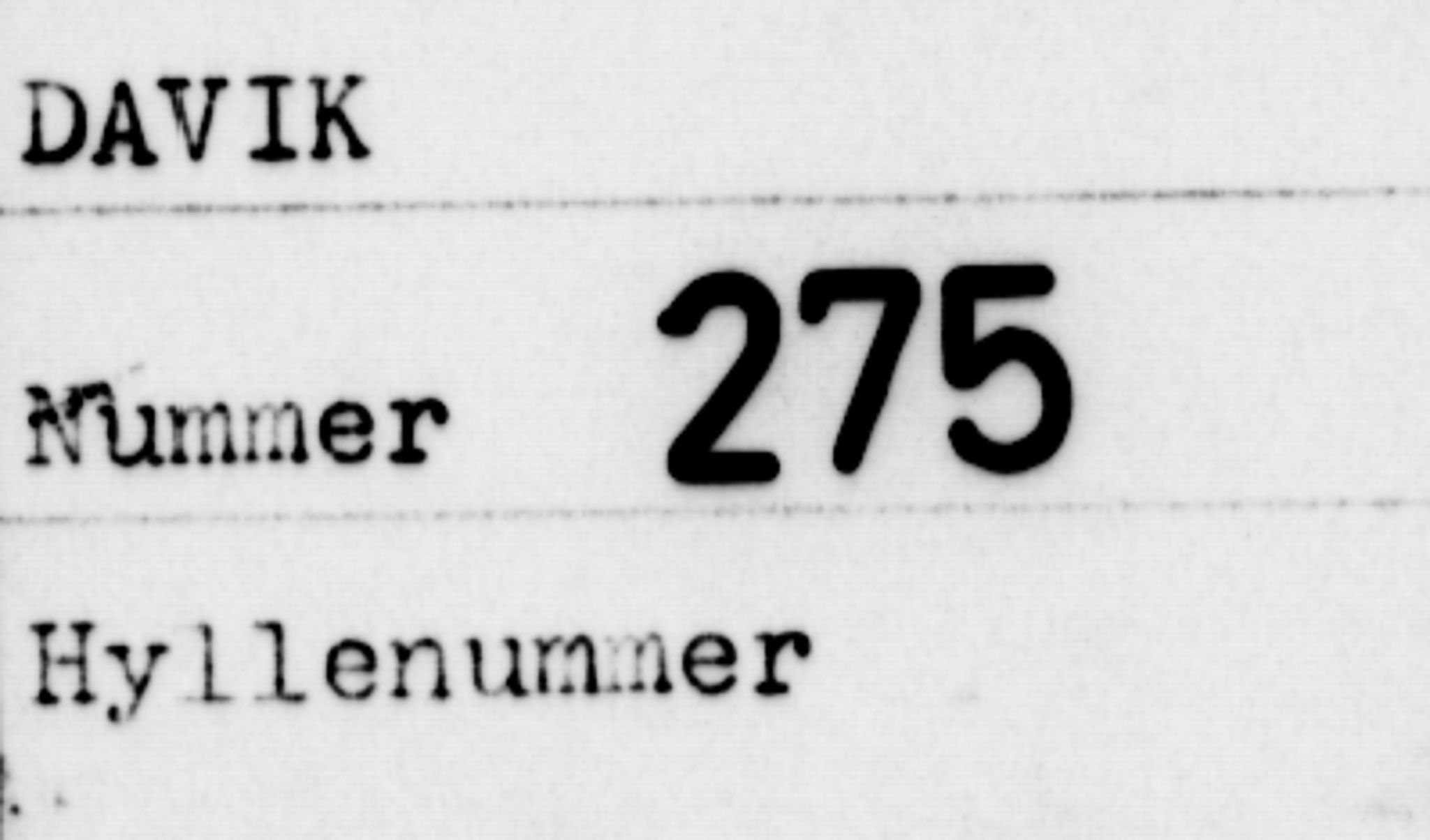 Matrikkelrevisjonen av 1863, AV/RA-S-1530/F/Fe/L0275/0002: Davik / II. Trykt matrikkelforslag, 1863