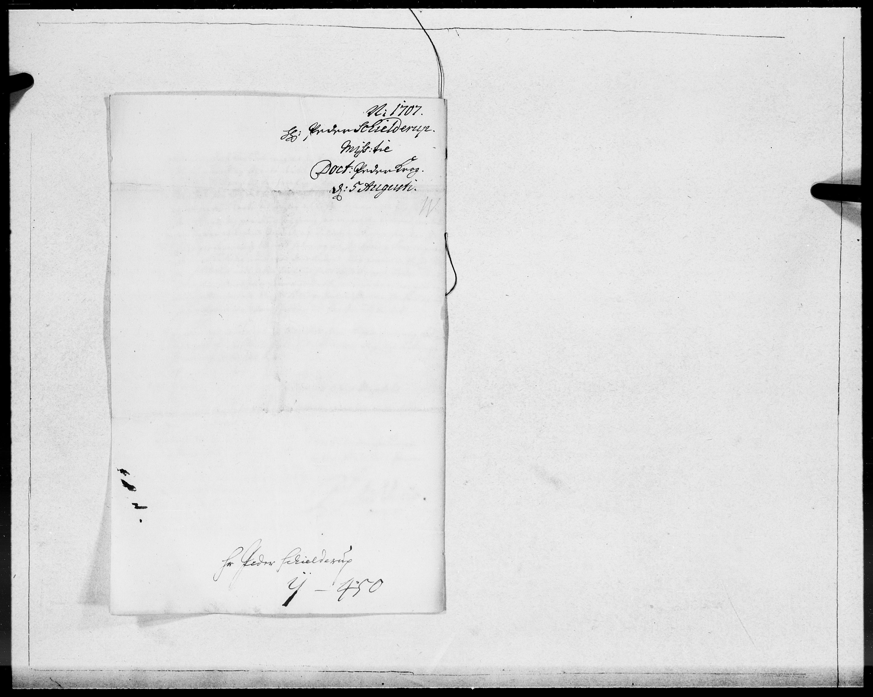 Danske Kanselli 1572-1799, AV/RA-EA-3023/F/Fc/Fcc/Fcca/L0064: Norske innlegg 1572-1799, 1707, p. 26