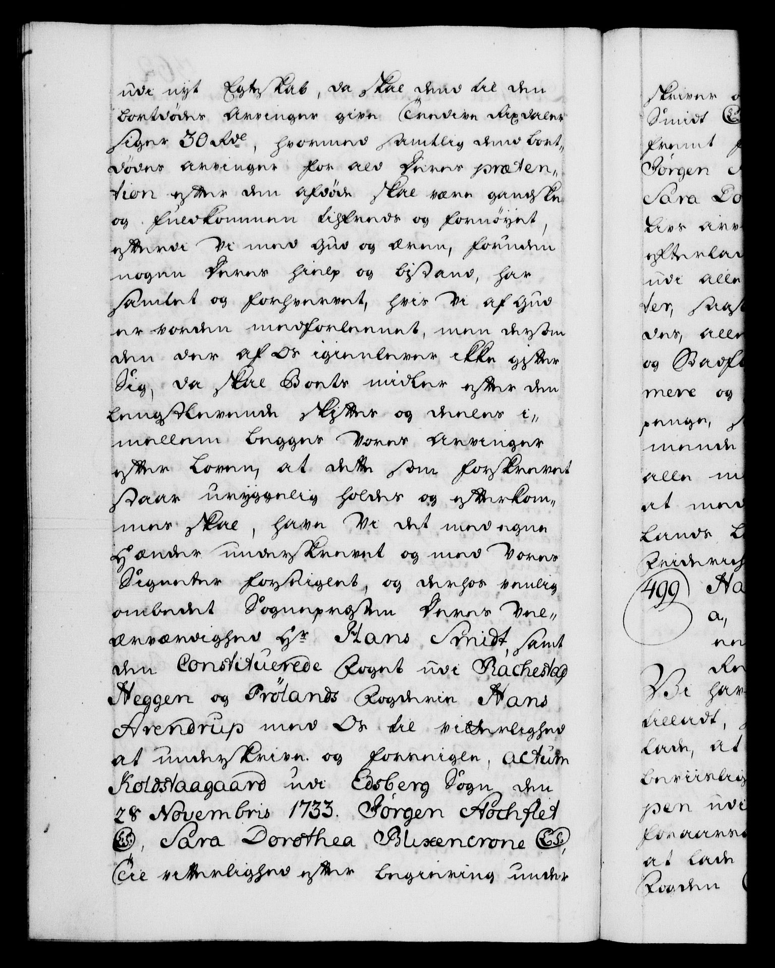 Danske Kanselli 1572-1799, AV/RA-EA-3023/F/Fc/Fca/Fcaa/L0028: Norske registre, 1733-1734, p. 362b