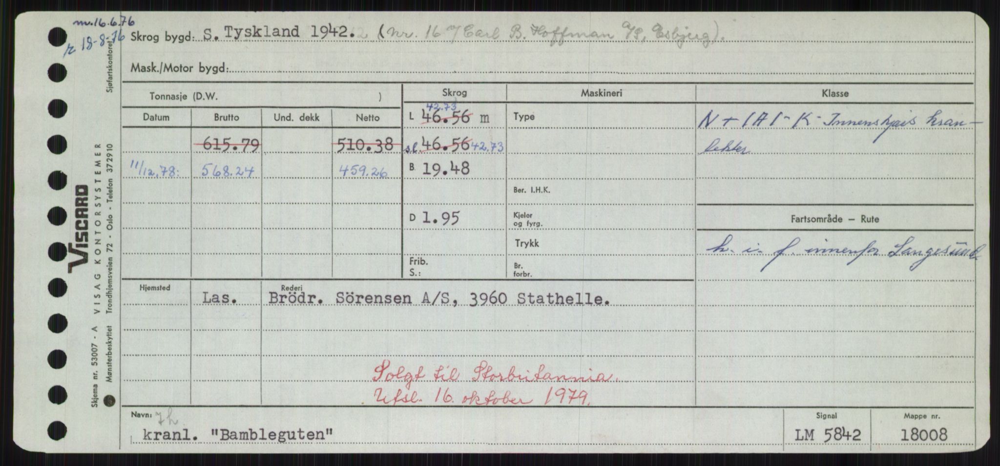 Sjøfartsdirektoratet med forløpere, Skipsmålingen, AV/RA-S-1627/H/Hd/L0003: Fartøy, B-Bev, p. 197