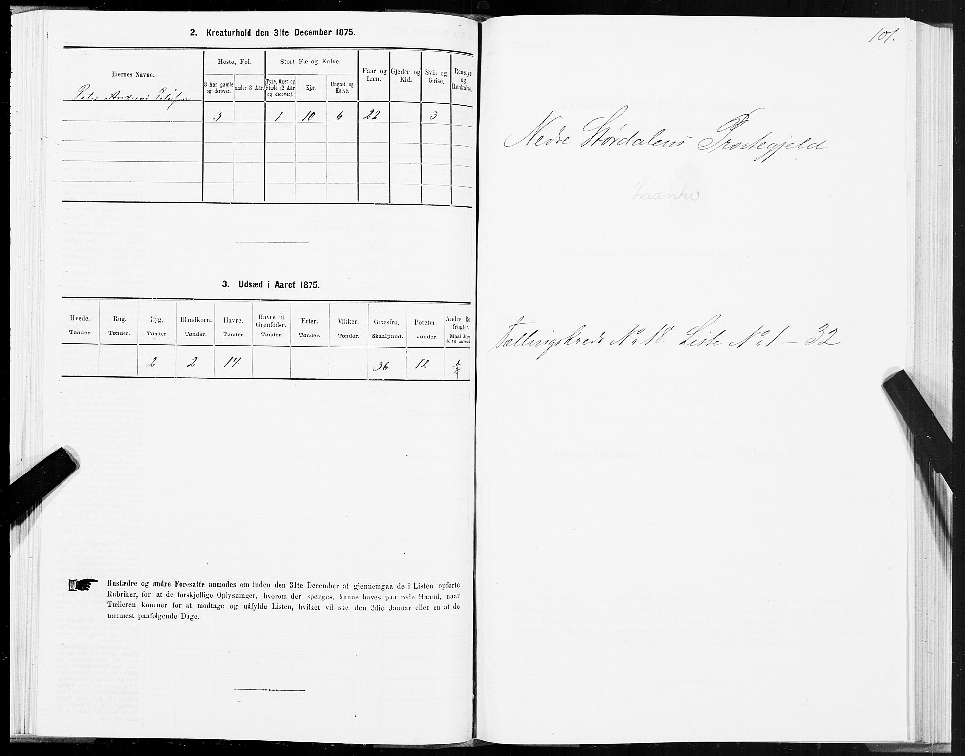 SAT, 1875 census for 1714P Nedre Stjørdal, 1875, p. 9101