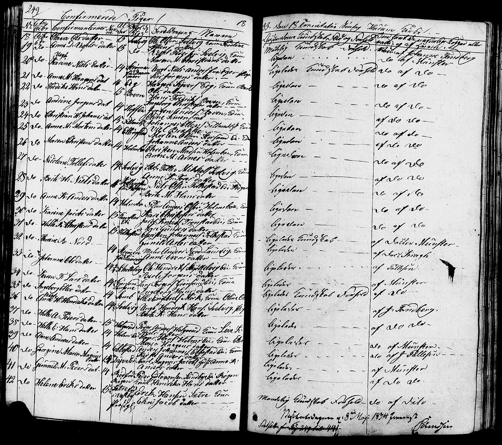 Hurum kirkebøker, AV/SAKO-A-229/G/Ga/L0002: Parish register (copy) no. I 2, 1827-1857, p. 249