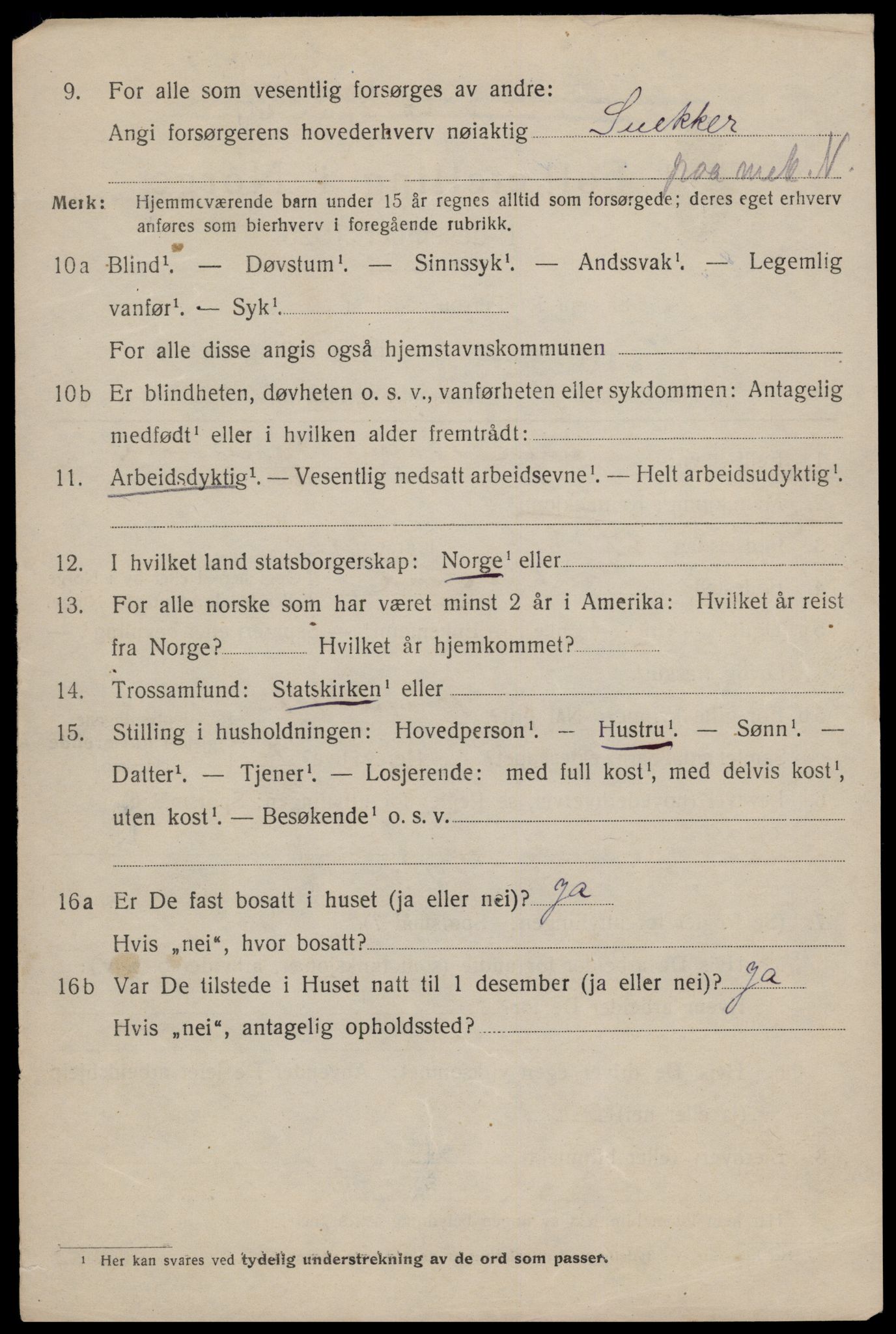 SAT, 1920 census for Trondheim, 1920, p. 111433