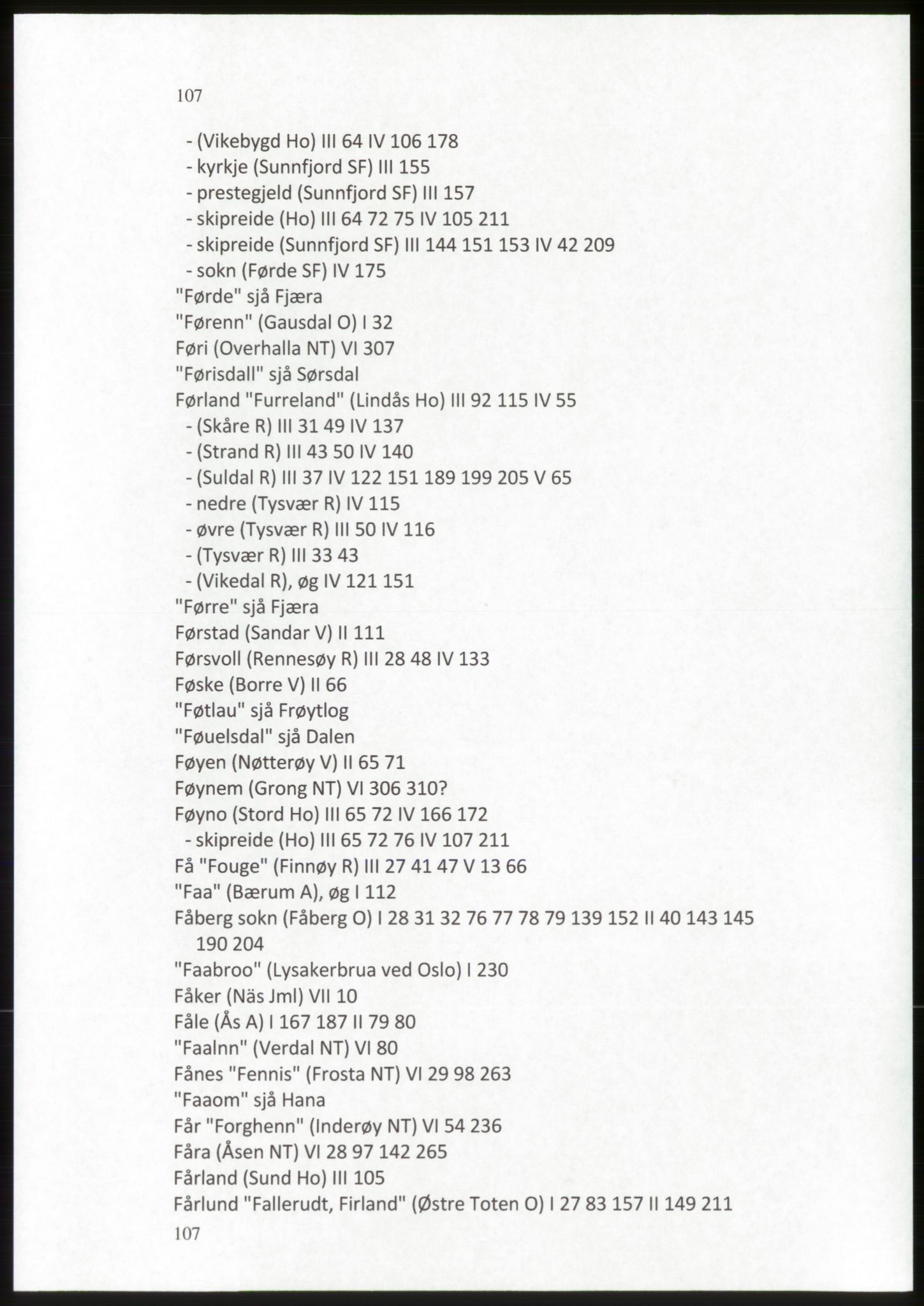 Publikasjoner utgitt av Arkivverket, PUBL/PUBL-001/C/0009: Stedsnavnregister, 1548-1567, p. 107