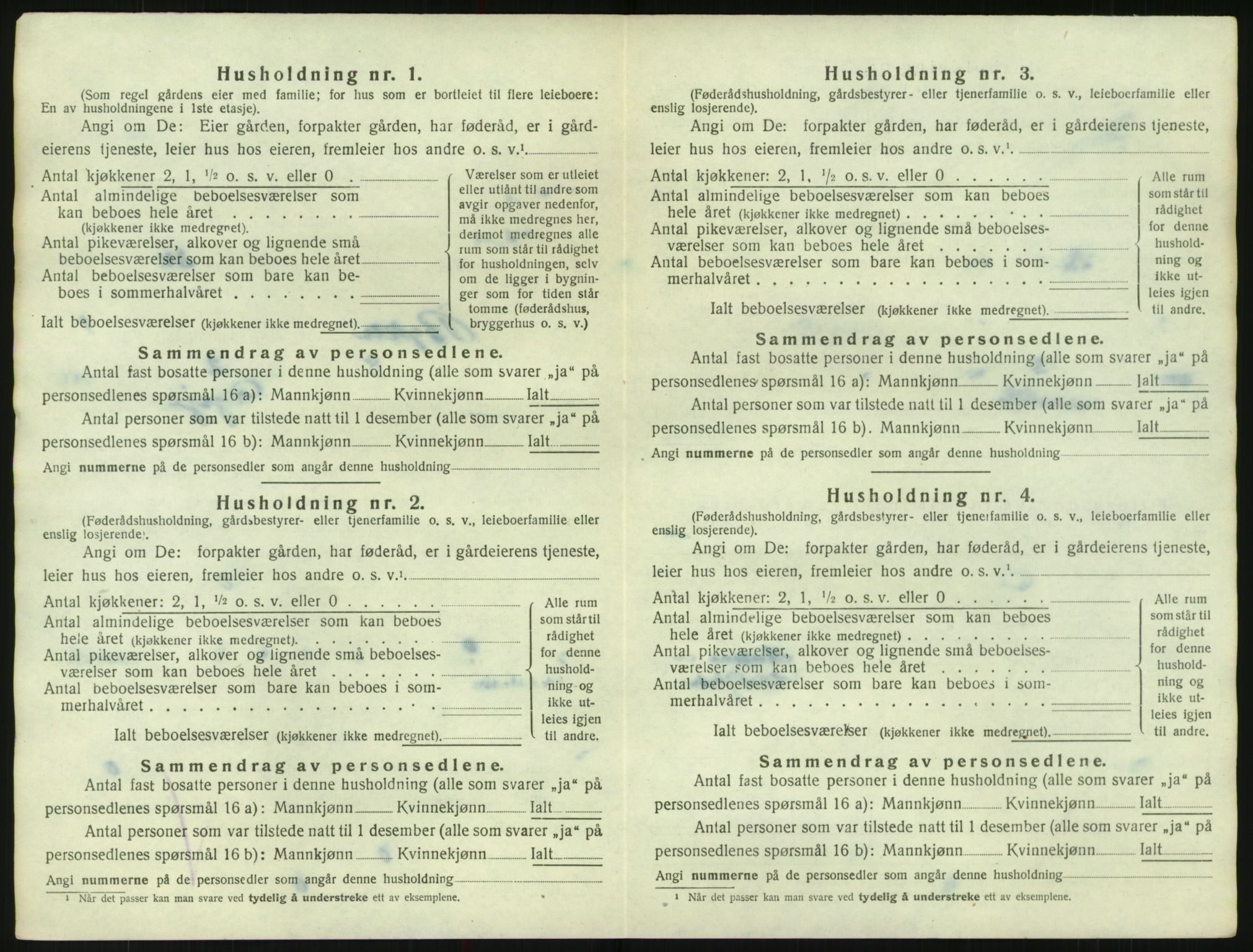 SAK, 1920 census for Bykle, 1920, p. 70