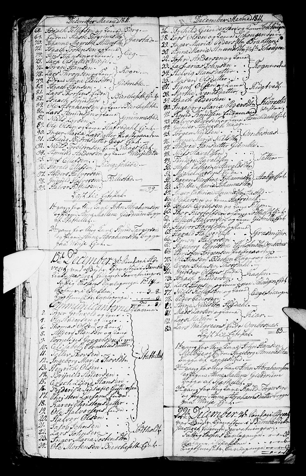 Bamble kirkebøker, SAKO/A-253/G/Ga/L0004: Parish register (copy) no. I 4, 1808-1814