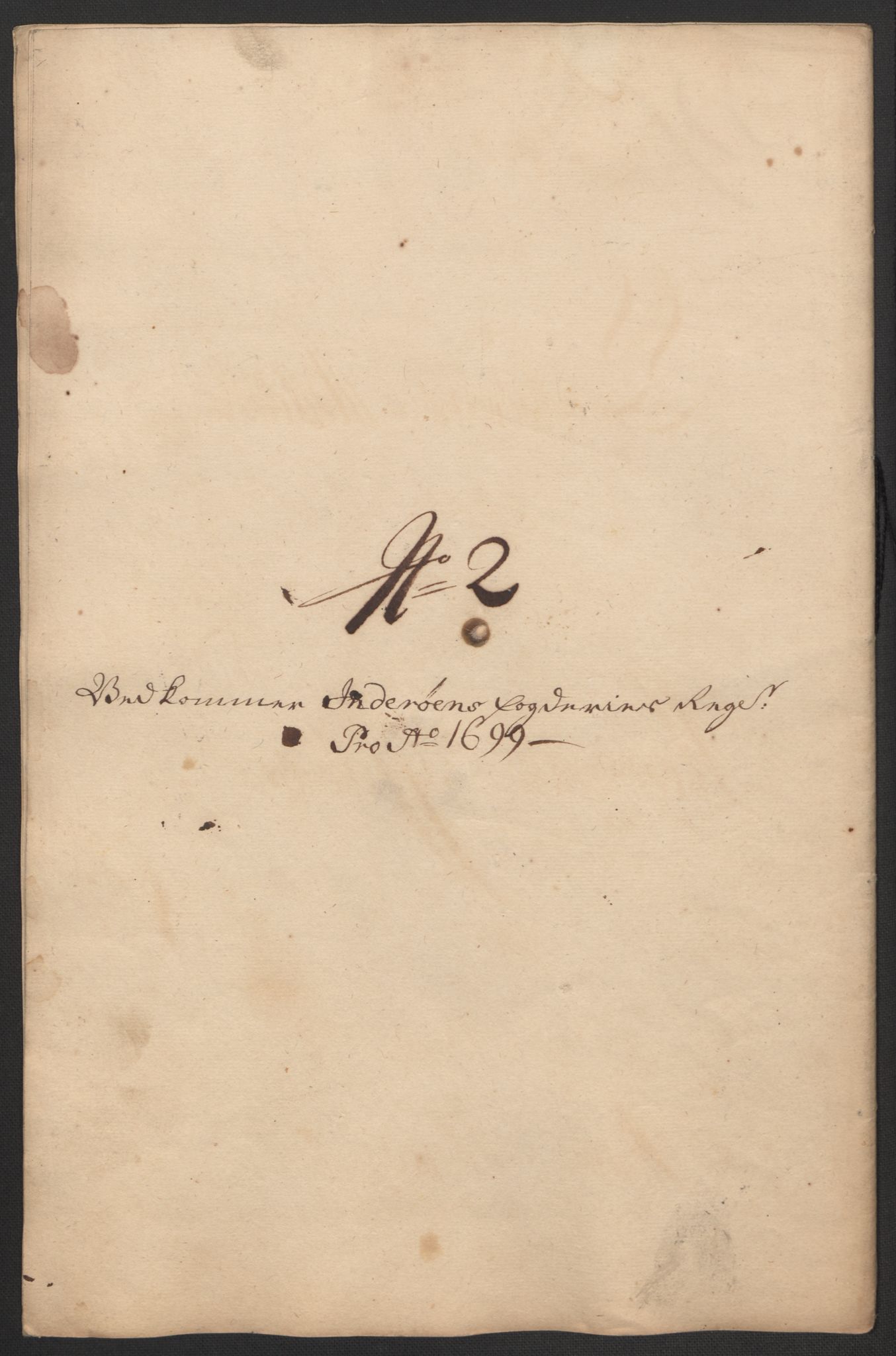 Rentekammeret inntil 1814, Reviderte regnskaper, Fogderegnskap, RA/EA-4092/R63/L4310: Fogderegnskap Inderøy, 1698-1699, p. 298