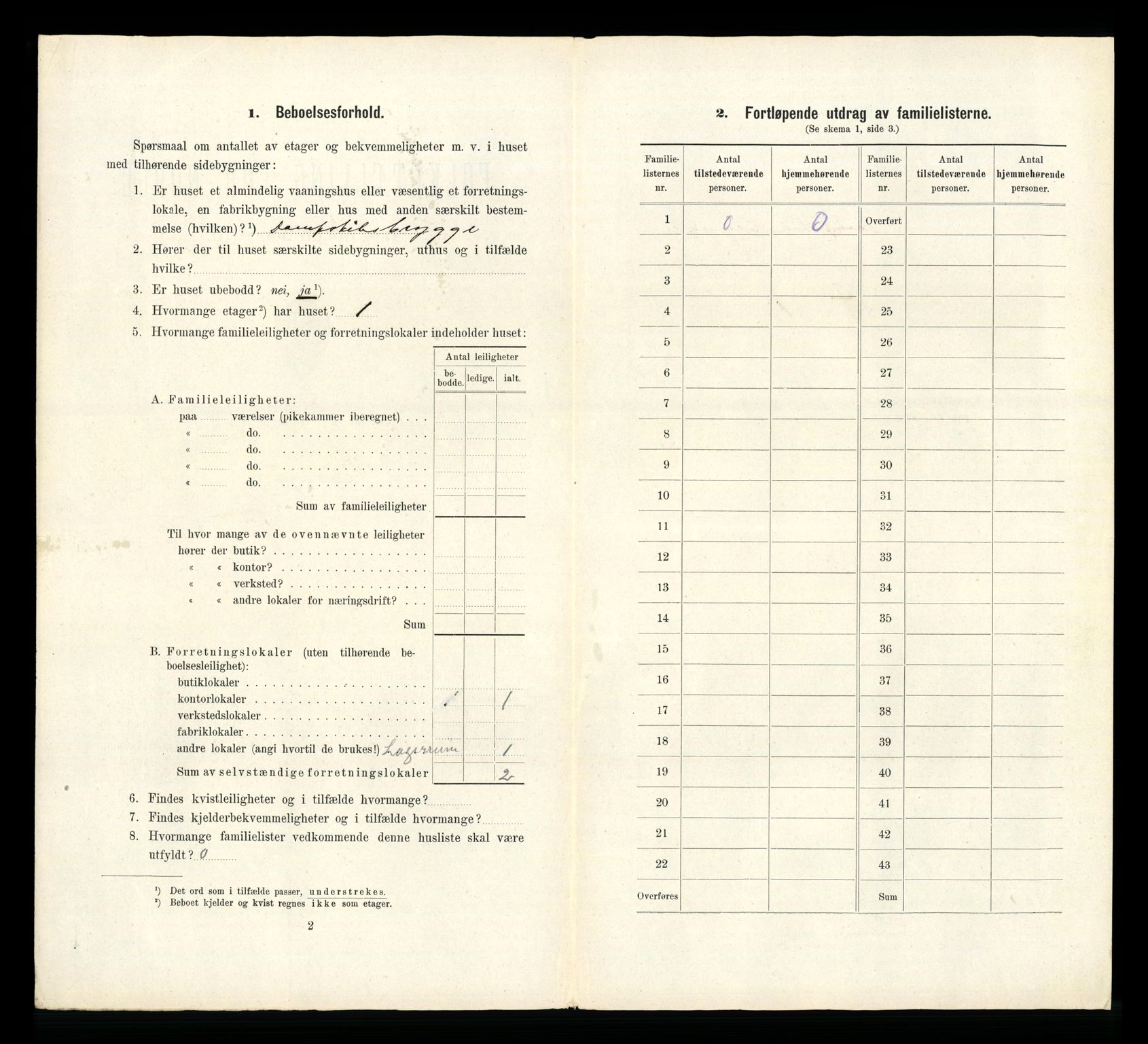 RA, 1910 census for Levanger, 1910, p. 644