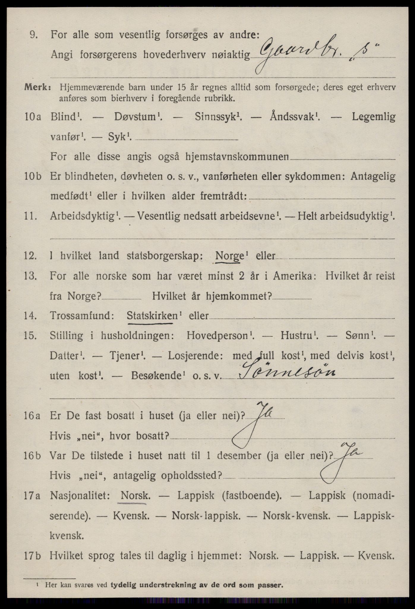 SAT, 1920 census for Børseskogn, 1920, p. 1933