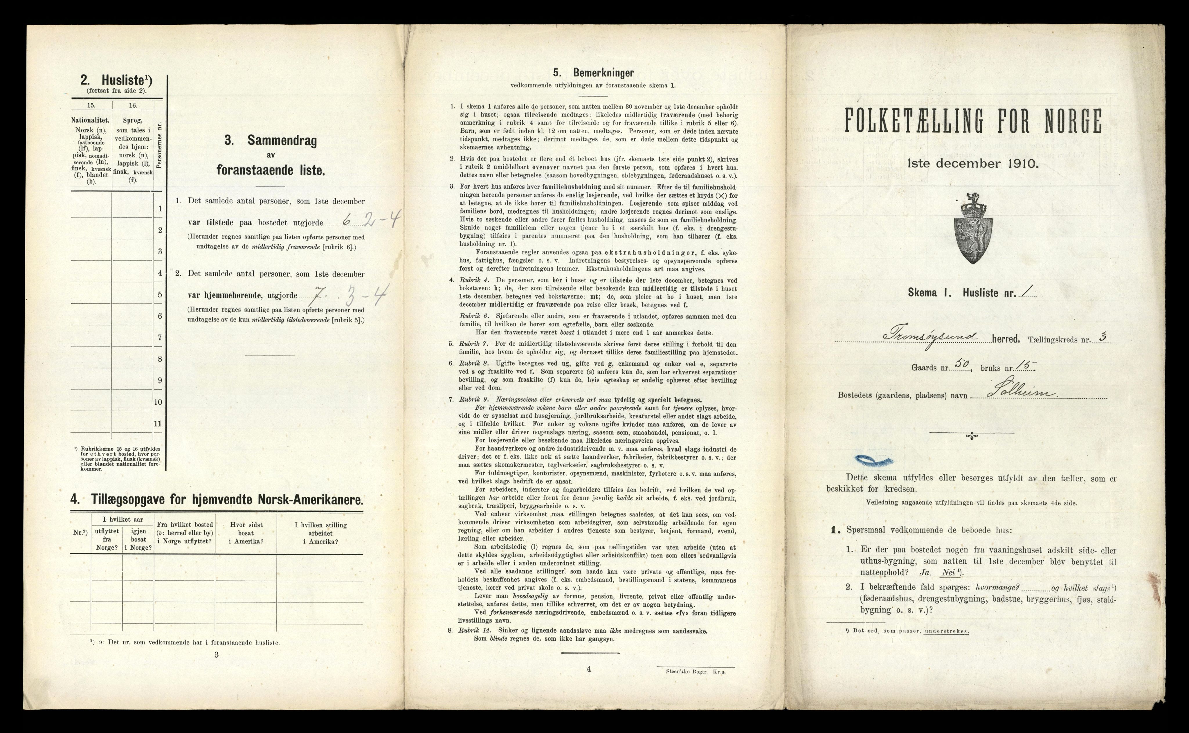 RA, 1910 census for Tromsøysund, 1910, p. 671