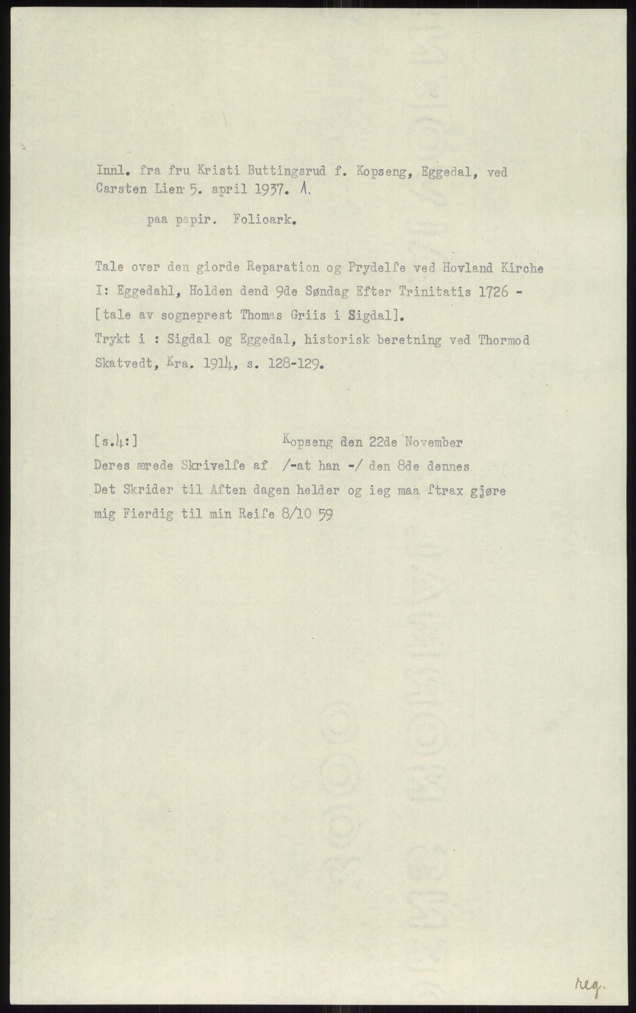 Samlinger til kildeutgivelse, Diplomavskriftsamlingen, AV/RA-EA-4053/H/Ha, p. 1624