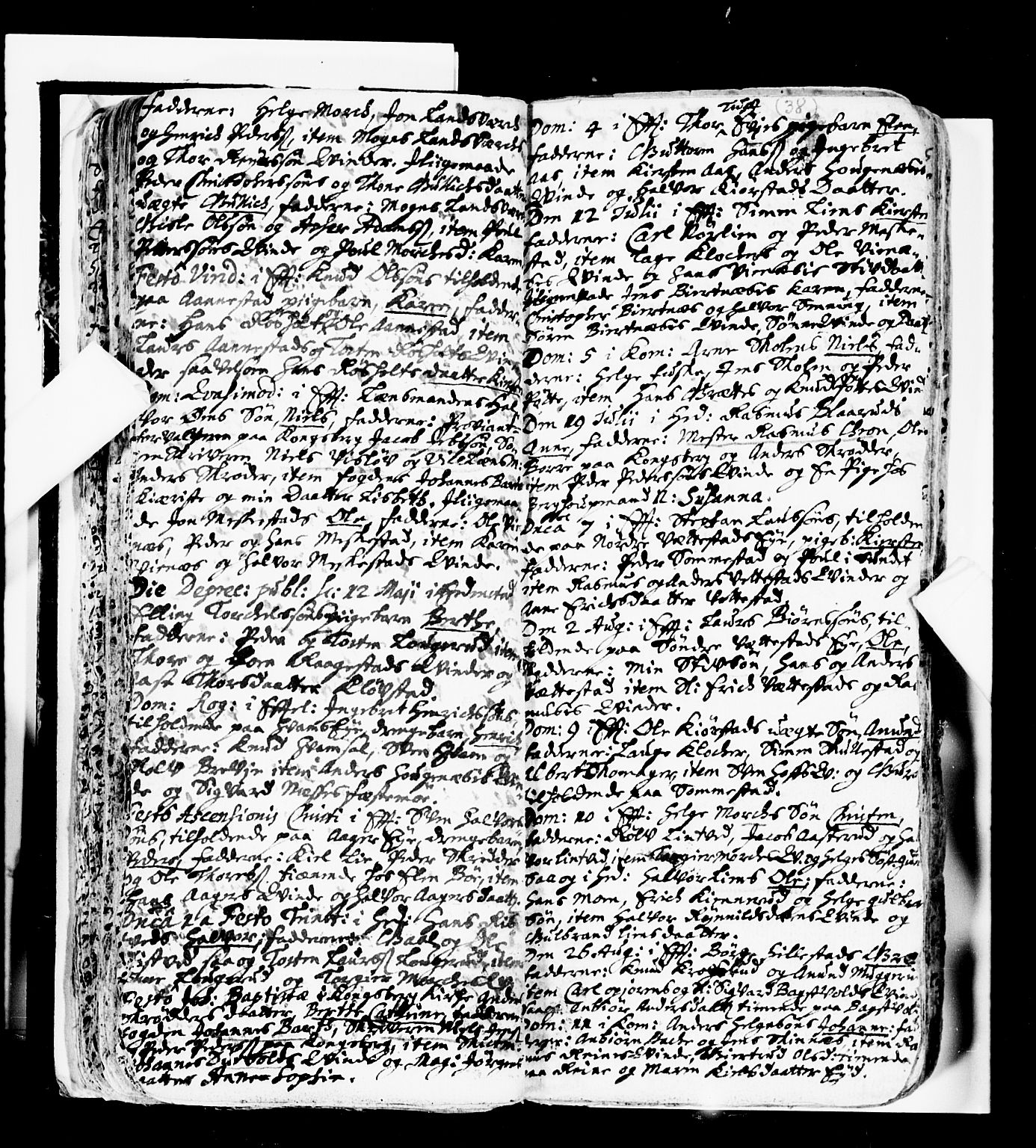 Sandsvær kirkebøker, AV/SAKO-A-244/F/Fa/L0001: Parish register (official) no. I 1, 1665-1725, p. 38