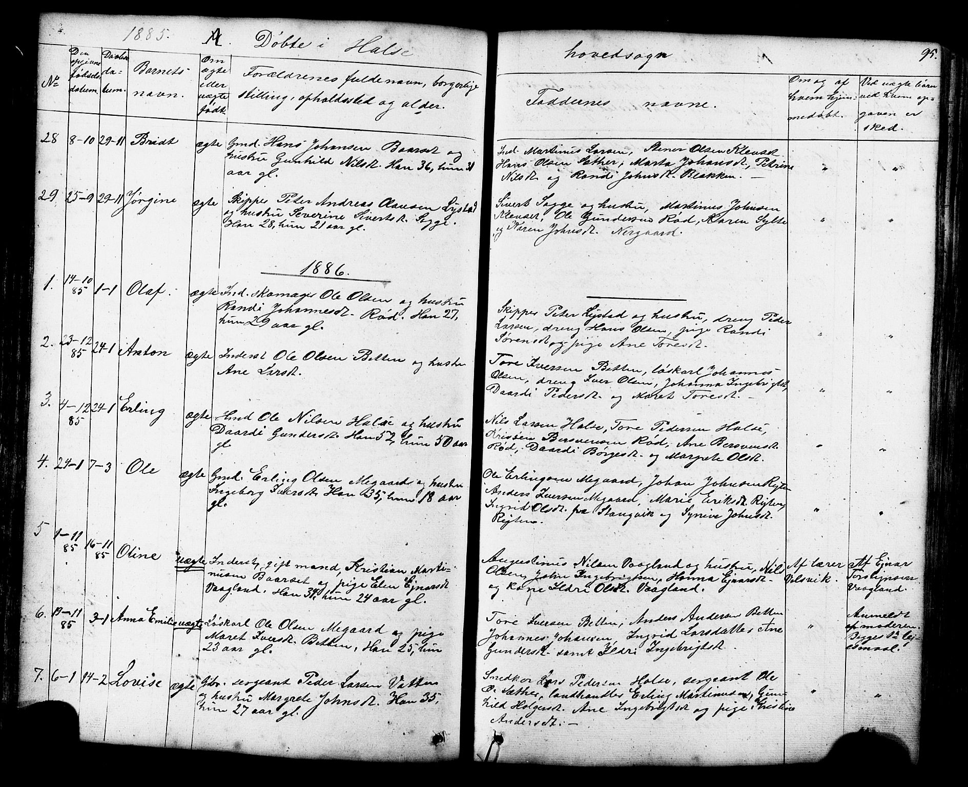 Ministerialprotokoller, klokkerbøker og fødselsregistre - Møre og Romsdal, SAT/A-1454/576/L0890: Parish register (copy) no. 576C01, 1837-1908, p. 95