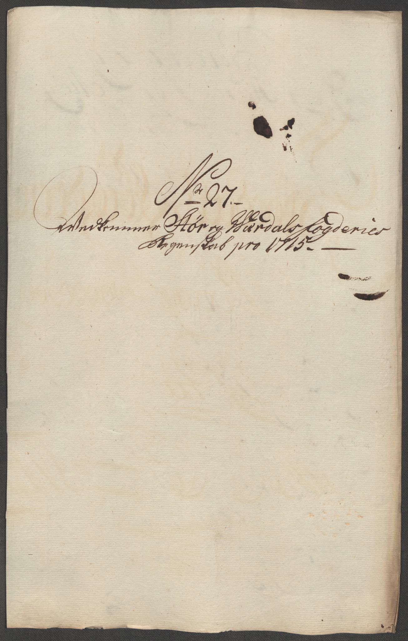 Rentekammeret inntil 1814, Reviderte regnskaper, Fogderegnskap, AV/RA-EA-4092/R62/L4205: Fogderegnskap Stjørdal og Verdal, 1715, p. 242