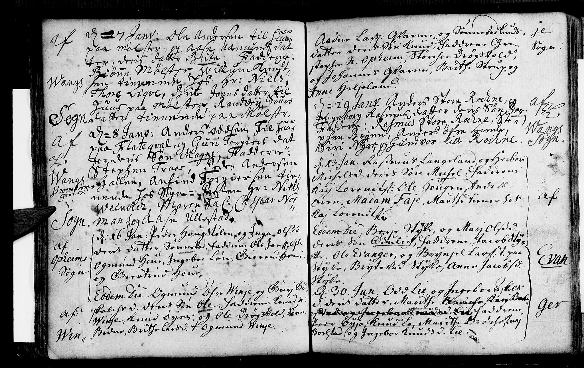 Voss sokneprestembete, SAB/A-79001/H/Haa: Parish register (official) no. A 1, 1711-1721