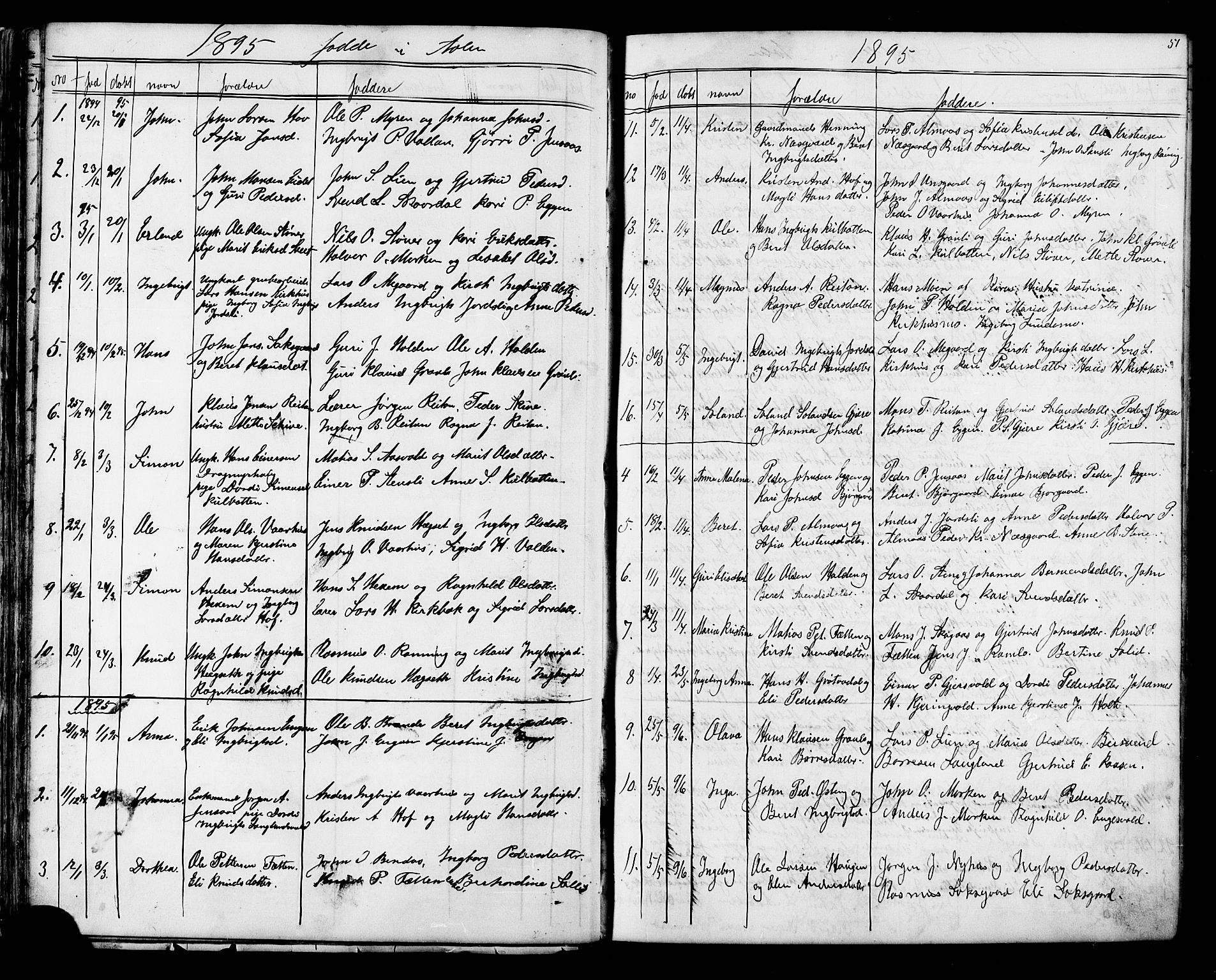 Ministerialprotokoller, klokkerbøker og fødselsregistre - Sør-Trøndelag, SAT/A-1456/686/L0985: Parish register (copy) no. 686C01, 1871-1933, p. 51