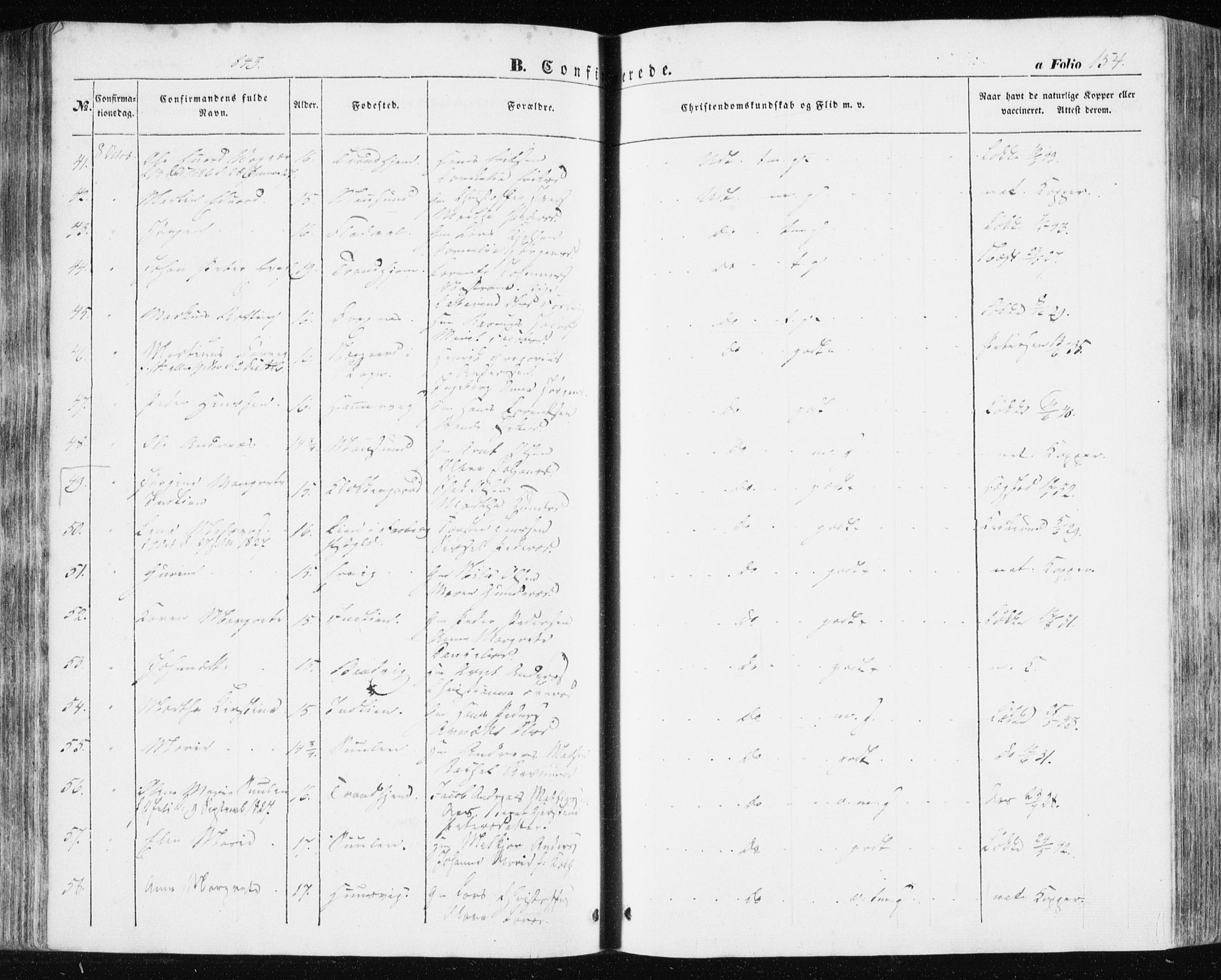 Ministerialprotokoller, klokkerbøker og fødselsregistre - Sør-Trøndelag, SAT/A-1456/634/L0529: Parish register (official) no. 634A05, 1843-1851, p. 154