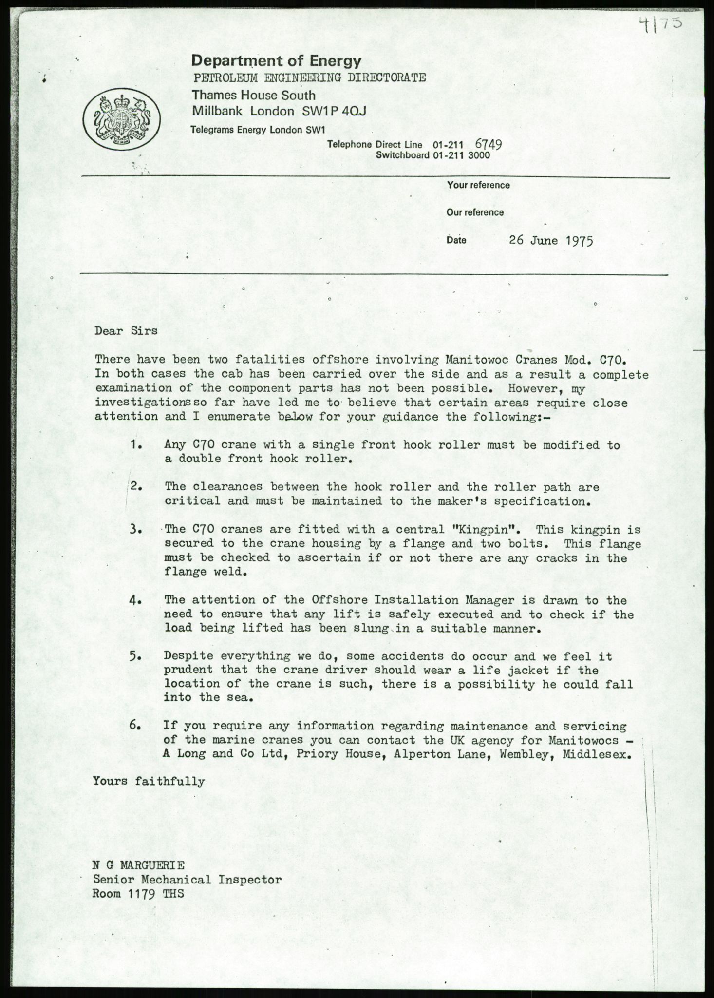 Justisdepartementet, Granskningskommisjonen ved Alexander Kielland-ulykken 27.3.1980, AV/RA-S-1165/D/L0014: J Department of Energy (Doku.liste + J1-J10 av 11)/K Department of Trade (Doku.liste + K1-K4 av 4), 1980-1981, p. 856