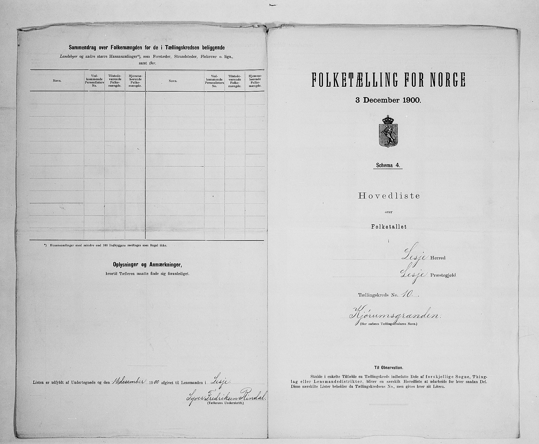 SAH, 1900 census for Lesja, 1900, p. 35