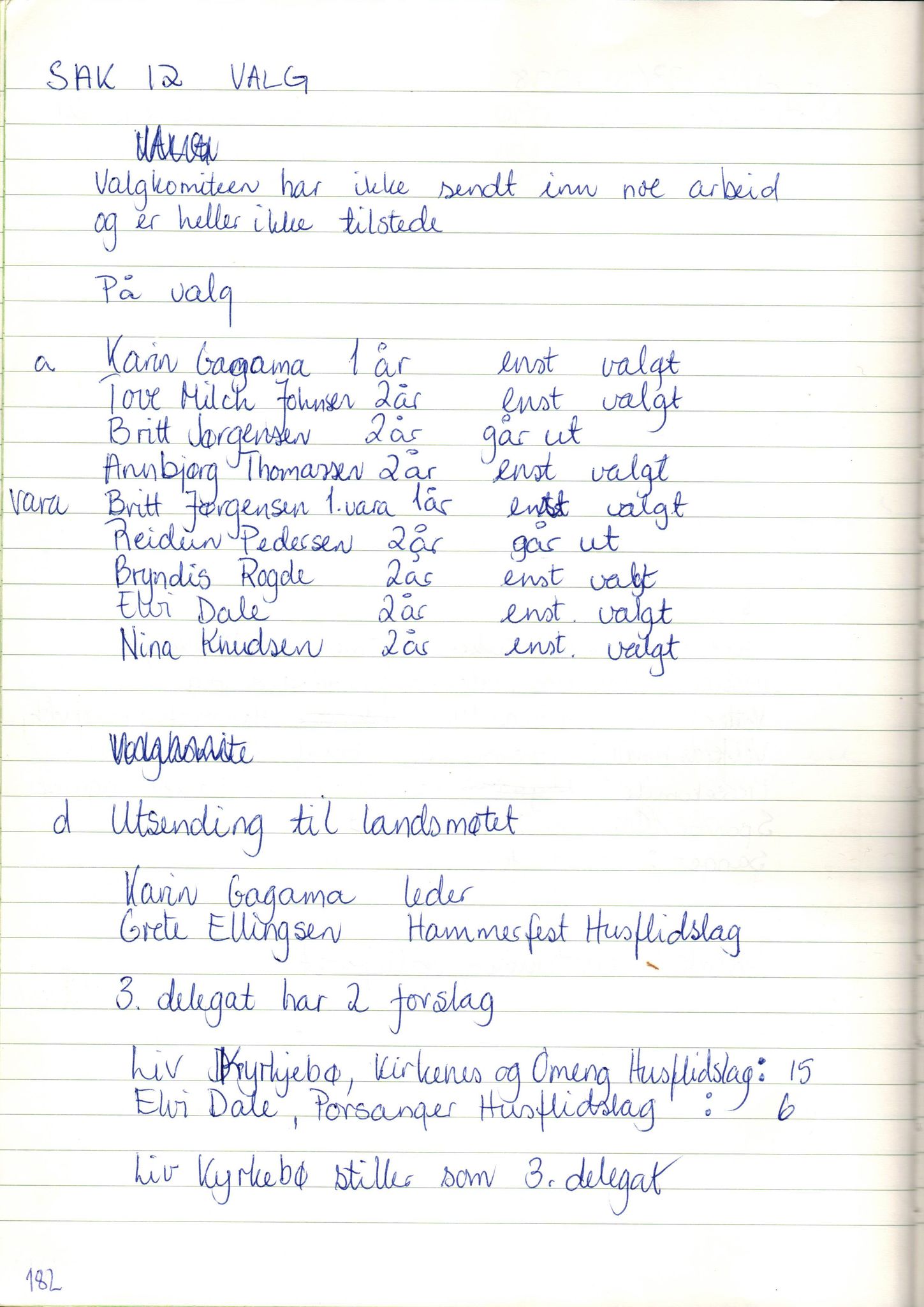 Finnmark Husflidslag, FMFB/A-1134/A/L0004: Møtebok, 1995-2000, p. 186