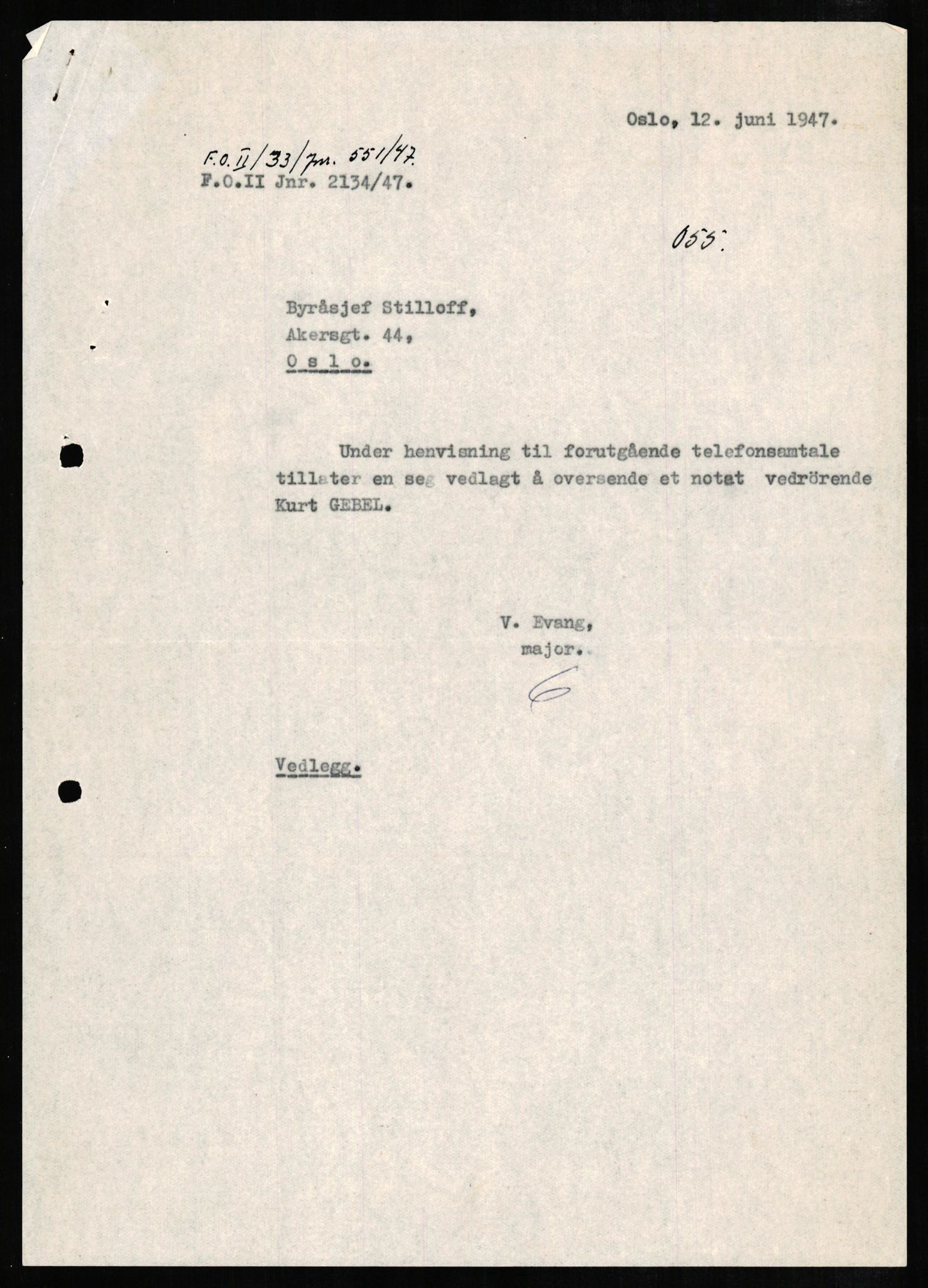 Forsvaret, Forsvarets overkommando II, AV/RA-RAFA-3915/D/Db/L0009: CI Questionaires. Tyske okkupasjonsstyrker i Norge. Tyskere., 1945-1946, p. 324