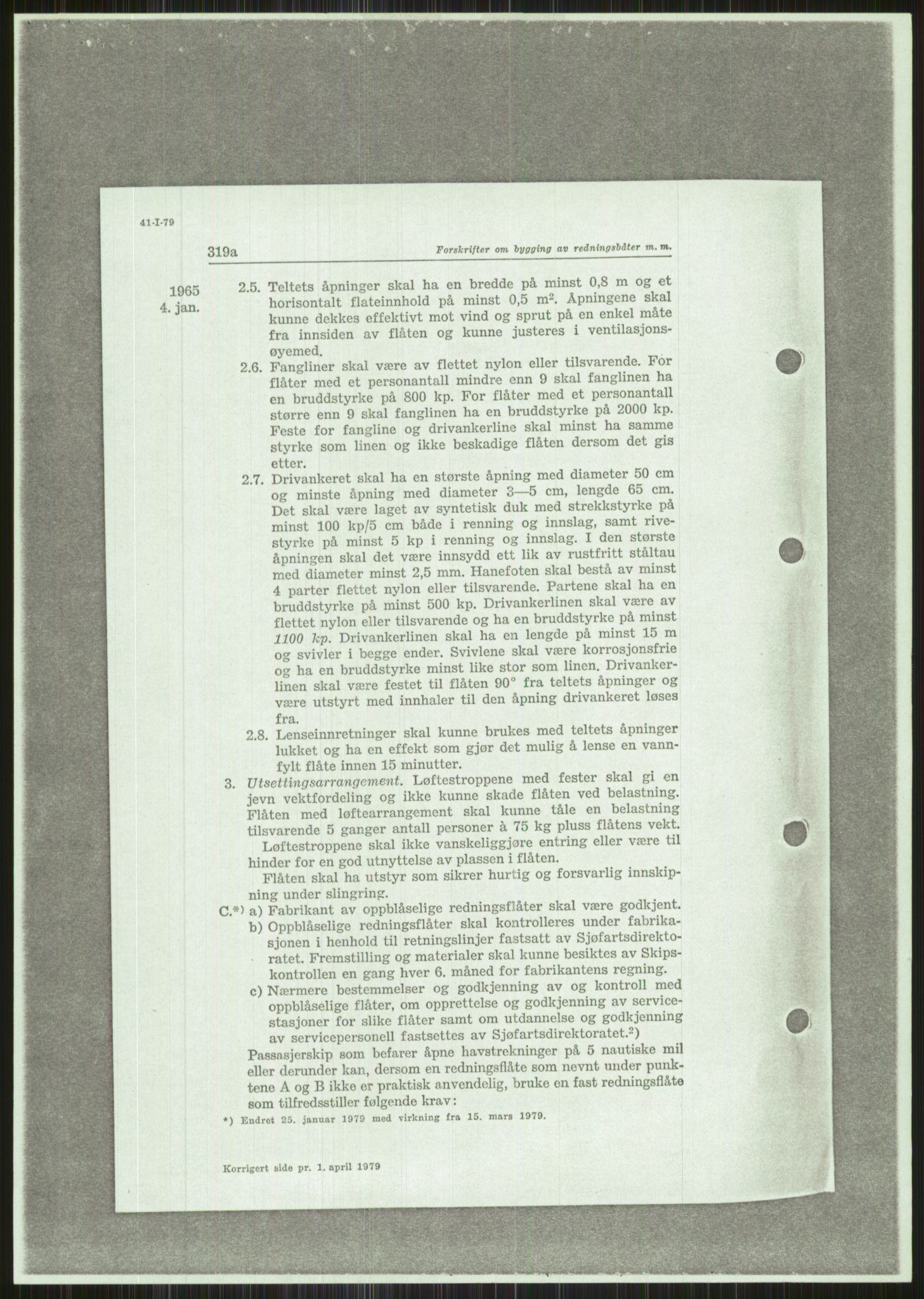 Justisdepartementet, Granskningskommisjonen ved Alexander Kielland-ulykken 27.3.1980, RA/S-1165/D/L0015: L Health and Safety Executive (Doku.liste + L1 av 1)/M Lloyds Register (Doku.liste + M1-M5 av 10)/ N Redningsutstyr (Doku.liste + N1-N43 av 43) , 1980-1981, p. 767