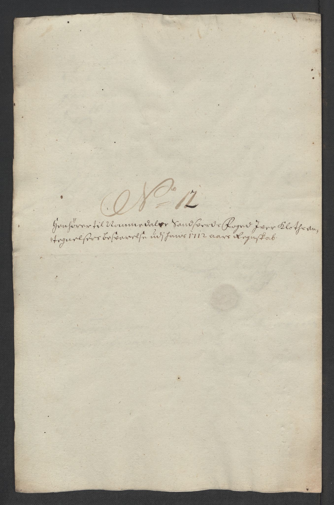 Rentekammeret inntil 1814, Reviderte regnskaper, Fogderegnskap, AV/RA-EA-4092/R24/L1587: Fogderegnskap Numedal og Sandsvær, 1712, p. 409