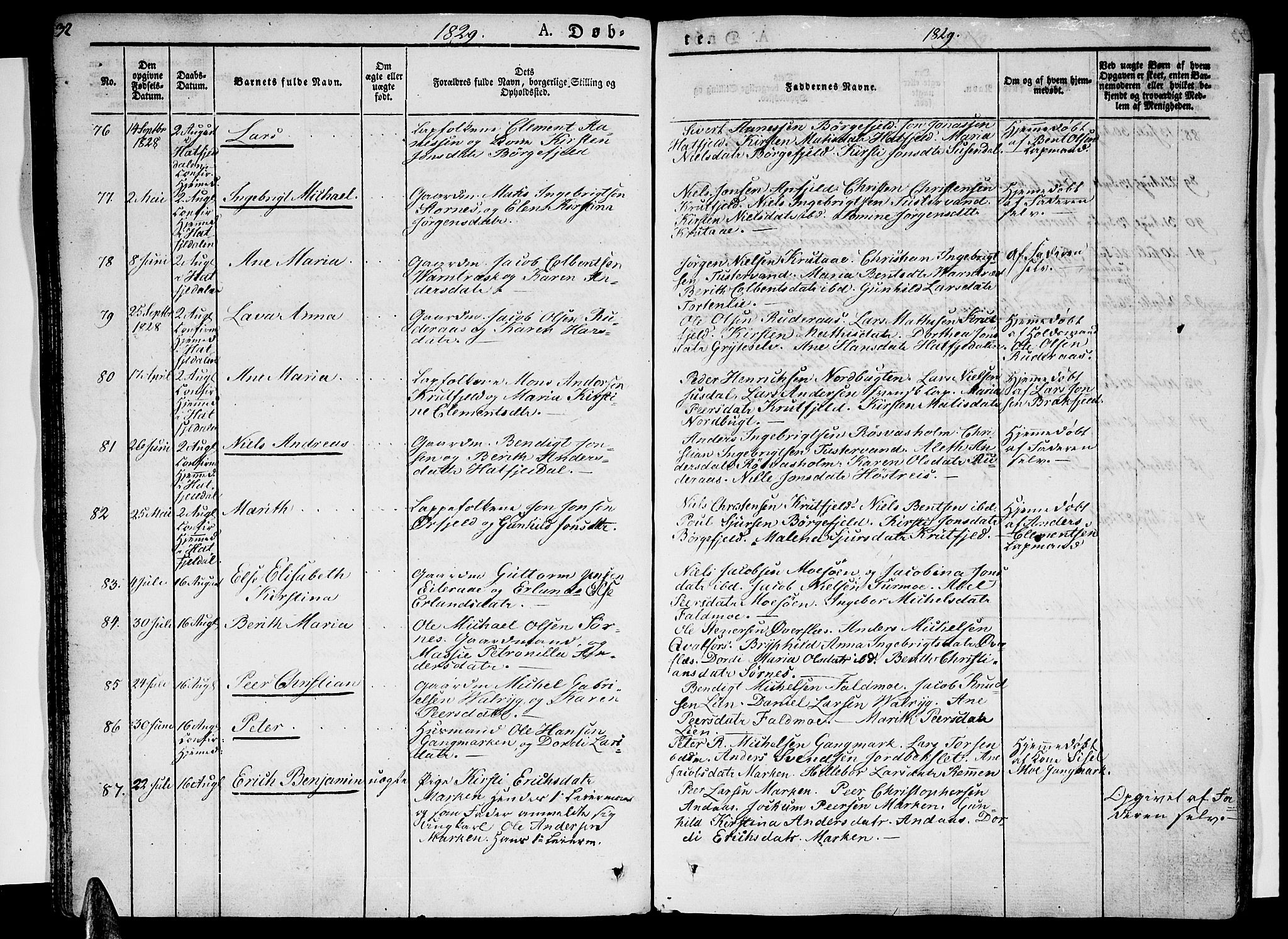 Ministerialprotokoller, klokkerbøker og fødselsregistre - Nordland, AV/SAT-A-1459/820/L0289: Parish register (official) no. 820A10, 1826-1845, p. 32