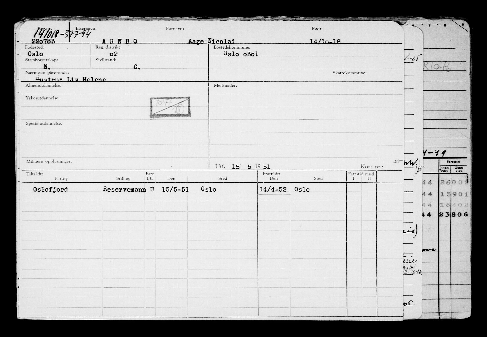 Direktoratet for sjømenn, AV/RA-S-3545/G/Gb/L0163: Hovedkort, 1918, p. 302