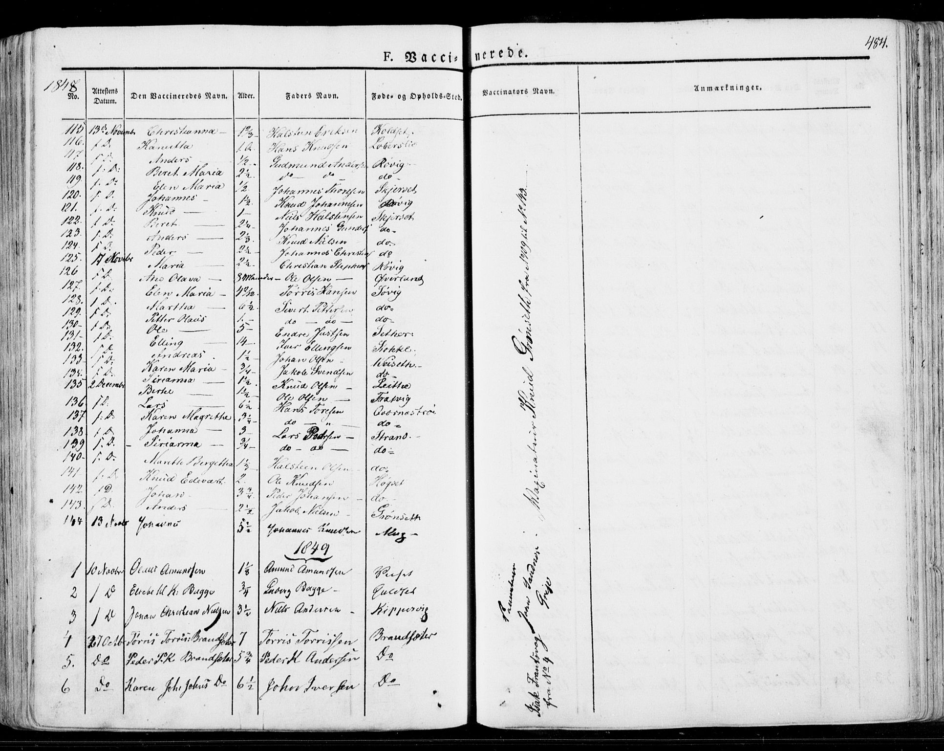 Ministerialprotokoller, klokkerbøker og fødselsregistre - Møre og Romsdal, SAT/A-1454/568/L0803: Parish register (official) no. 568A10, 1830-1853, p. 484