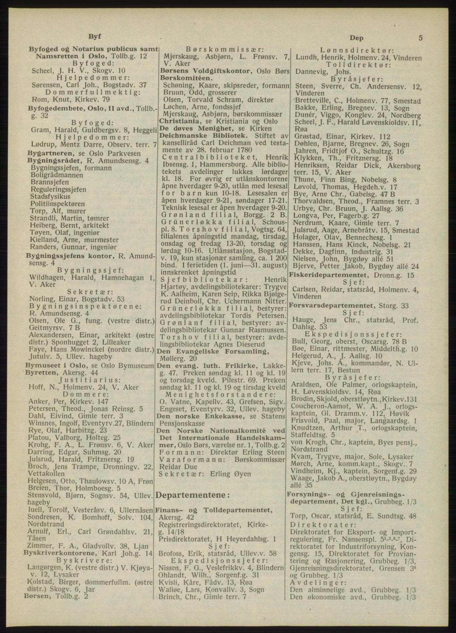Kristiania/Oslo adressebok, PUBL/-, 1946, p. 5