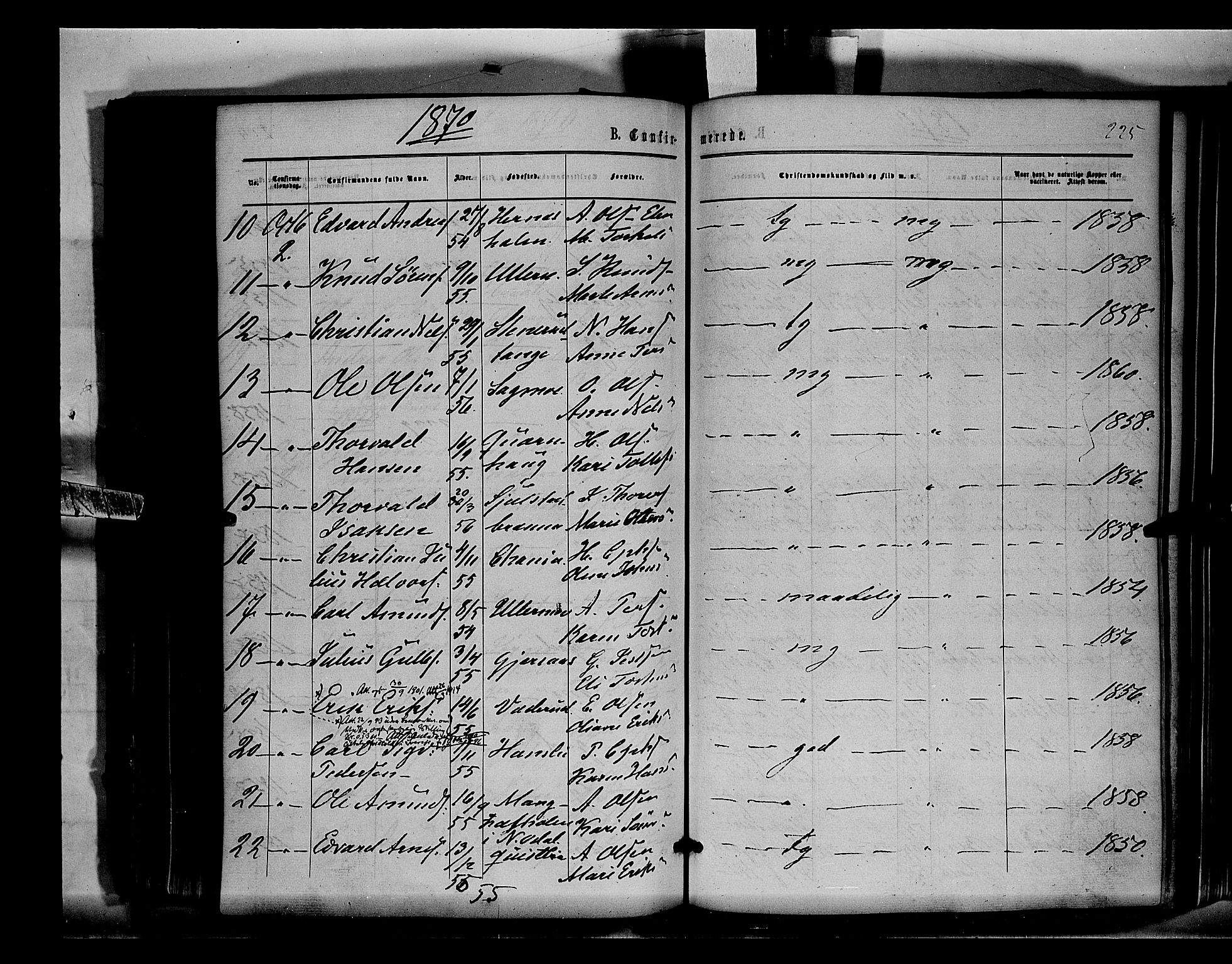 Sør-Odal prestekontor, AV/SAH-PREST-030/H/Ha/Haa/L0003: Parish register (official) no. 3, 1864-1870, p. 225