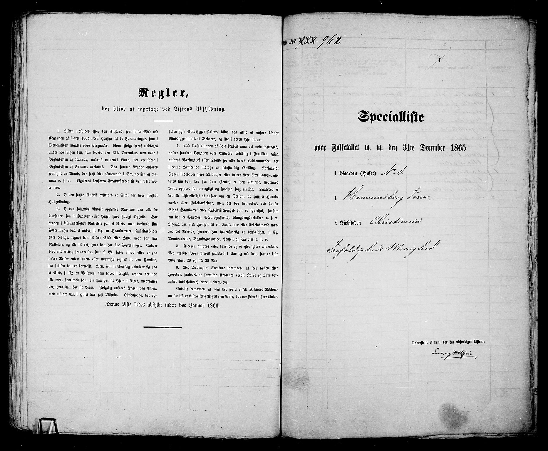 RA, 1865 census for Kristiania, 1865, p. 2172