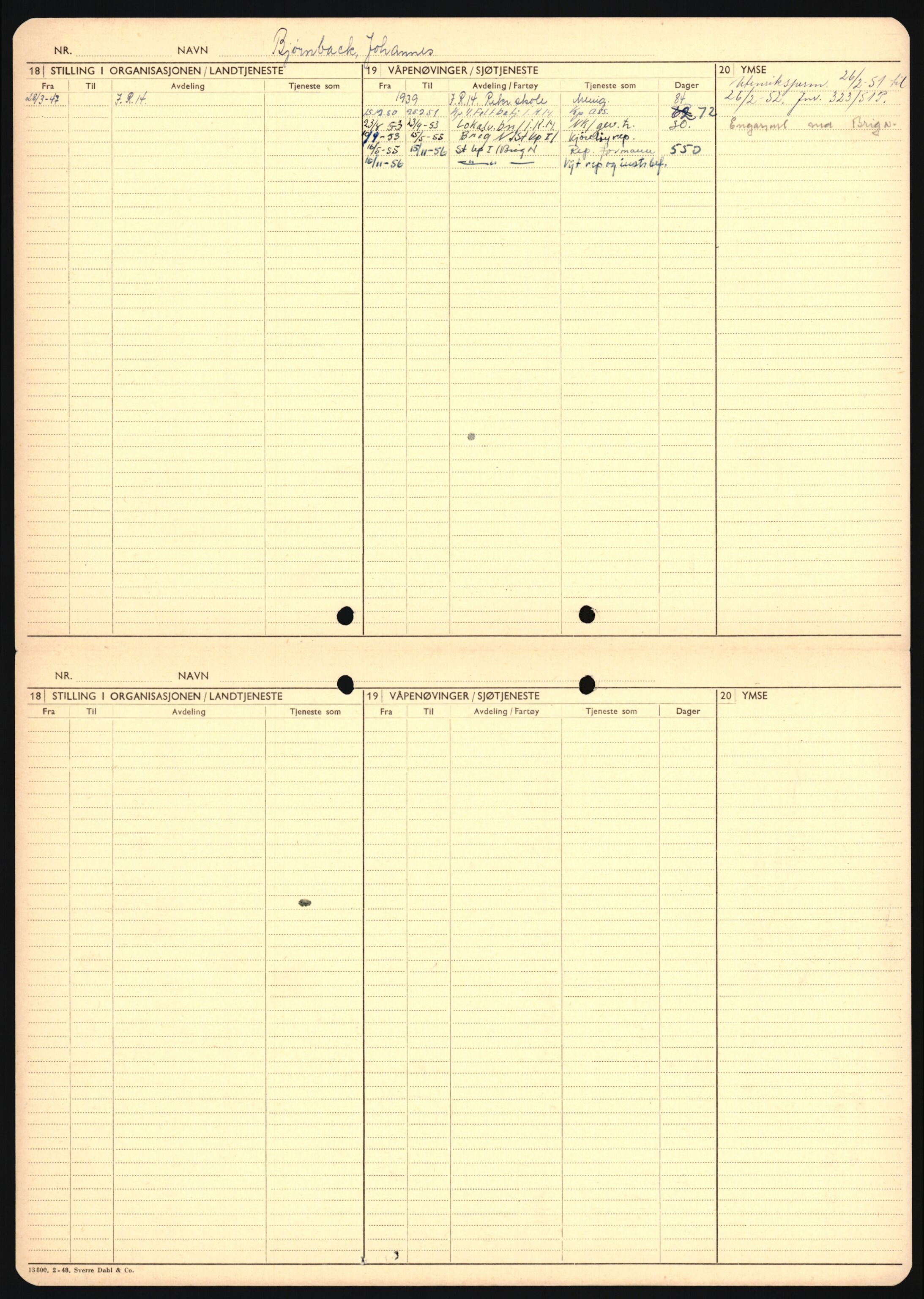 Forsvaret, Sør-Hålogaland landforsvar, AV/RA-RAFA-2552/P/Pa/L0303: Personellmapper for slettet personell, yrkesbefal og vernepliktig befal, født 1917-1920, 1936-1980, p. 262