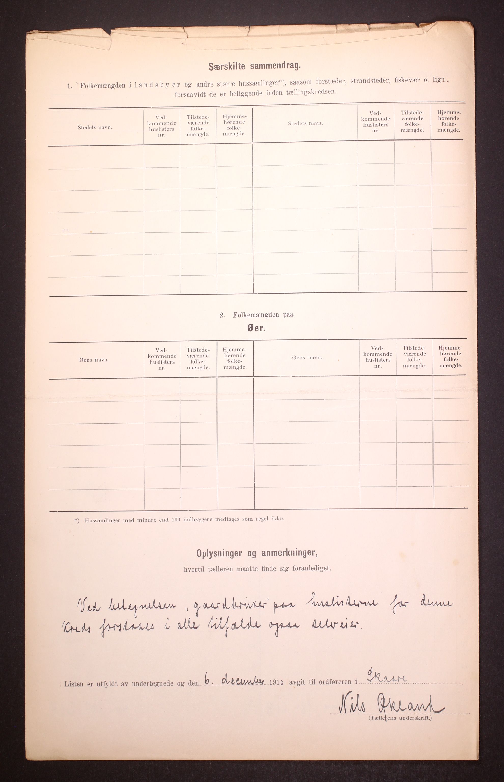 RA, 1910 census for Skåre, 1910, p. 10