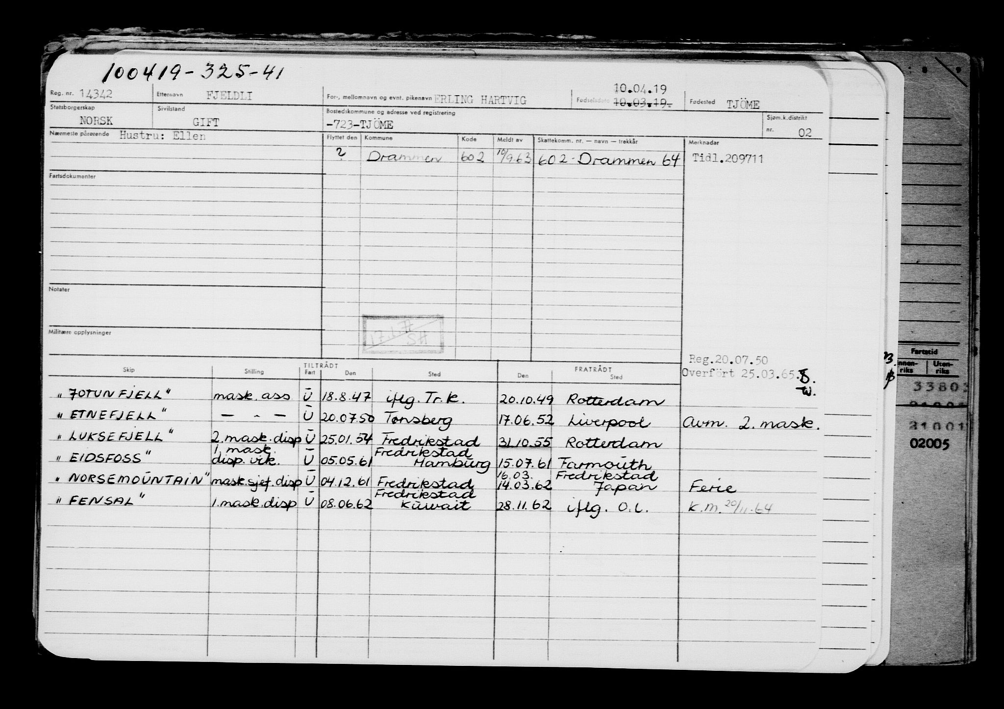 Direktoratet for sjømenn, AV/RA-S-3545/G/Gb/L0167: Hovedkort, 1919, p. 690