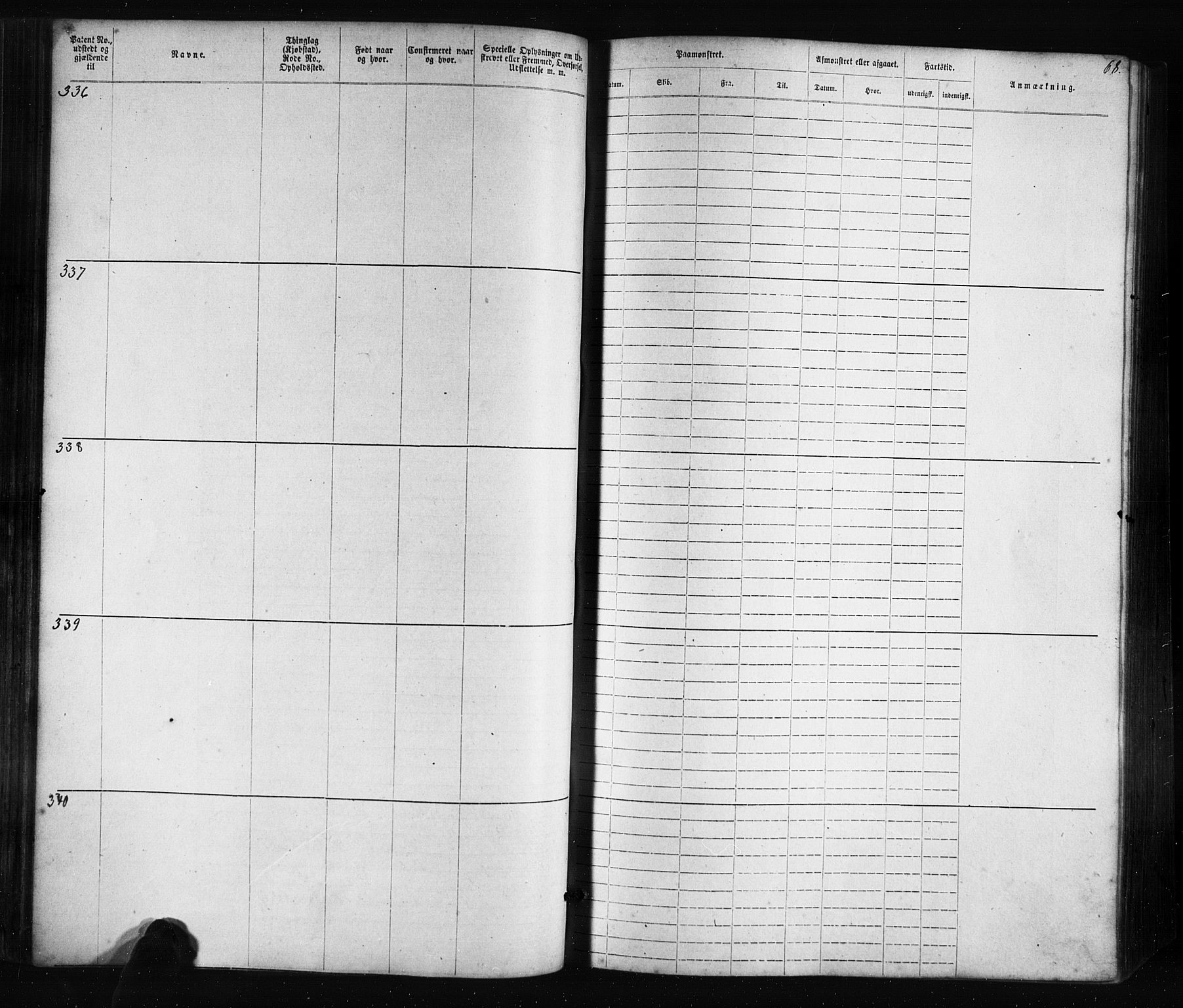 Flekkefjord mønstringskrets, SAK/2031-0018/F/Fa/L0005: Annotasjonsrulle nr 1-1915 med register, Æ-2, 1868-1896, p. 88