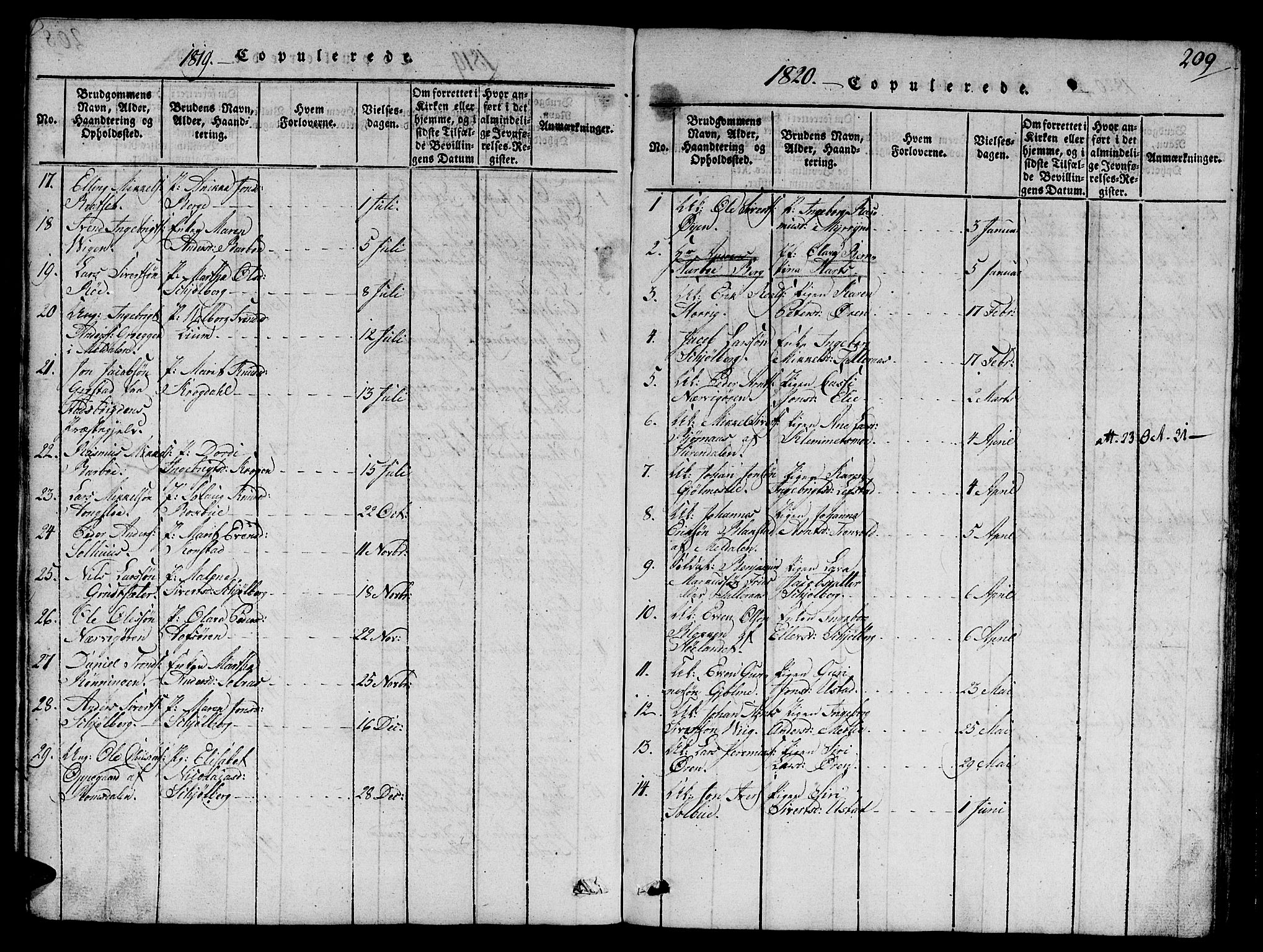 Ministerialprotokoller, klokkerbøker og fødselsregistre - Sør-Trøndelag, SAT/A-1456/668/L0803: Parish register (official) no. 668A03, 1800-1826, p. 209