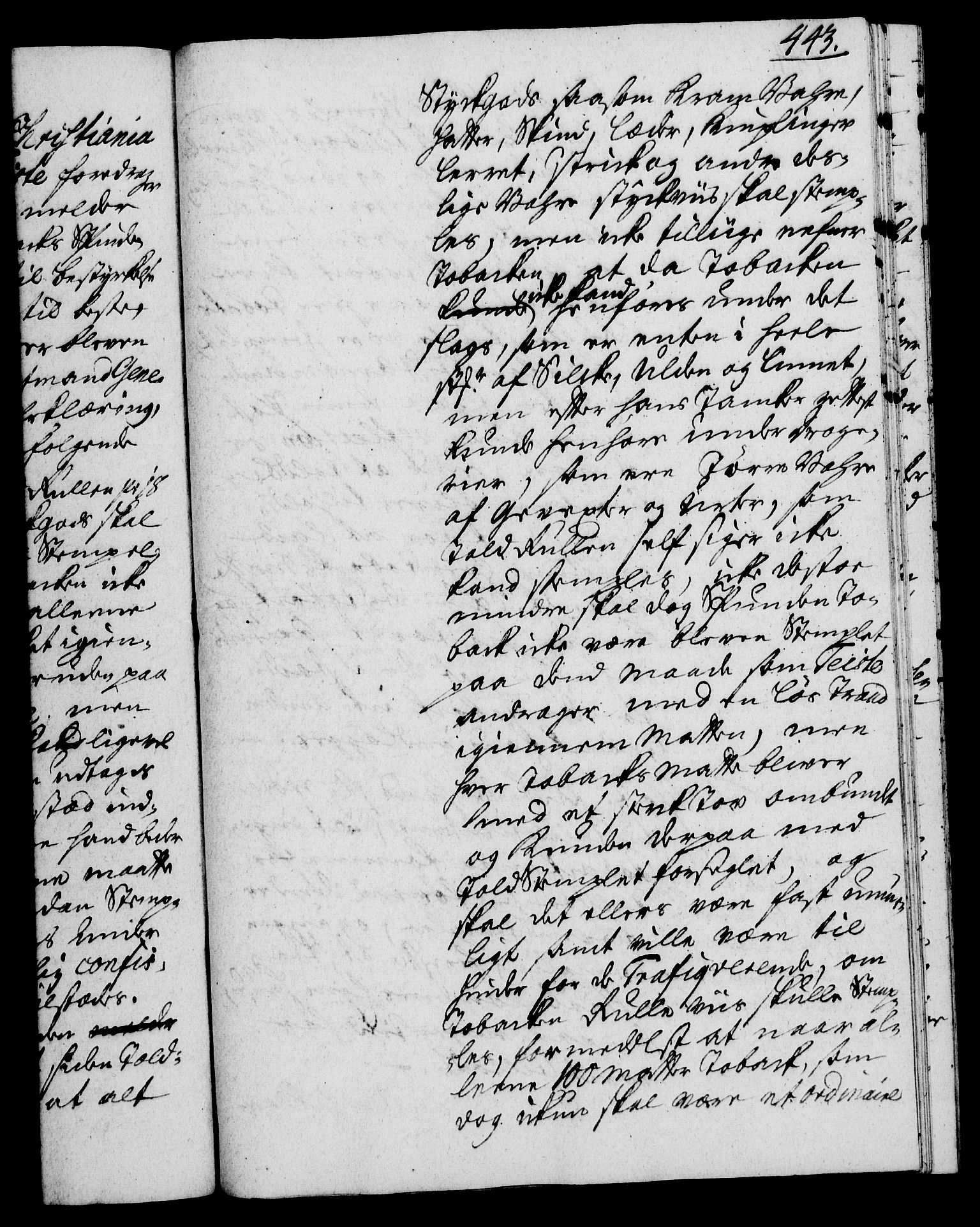 Rentekammeret, Kammerkanselliet, AV/RA-EA-3111/G/Gh/Gha/L0022: Norsk ekstraktmemorialprotokoll (merket RK 53.67), 1739-1741, p. 443