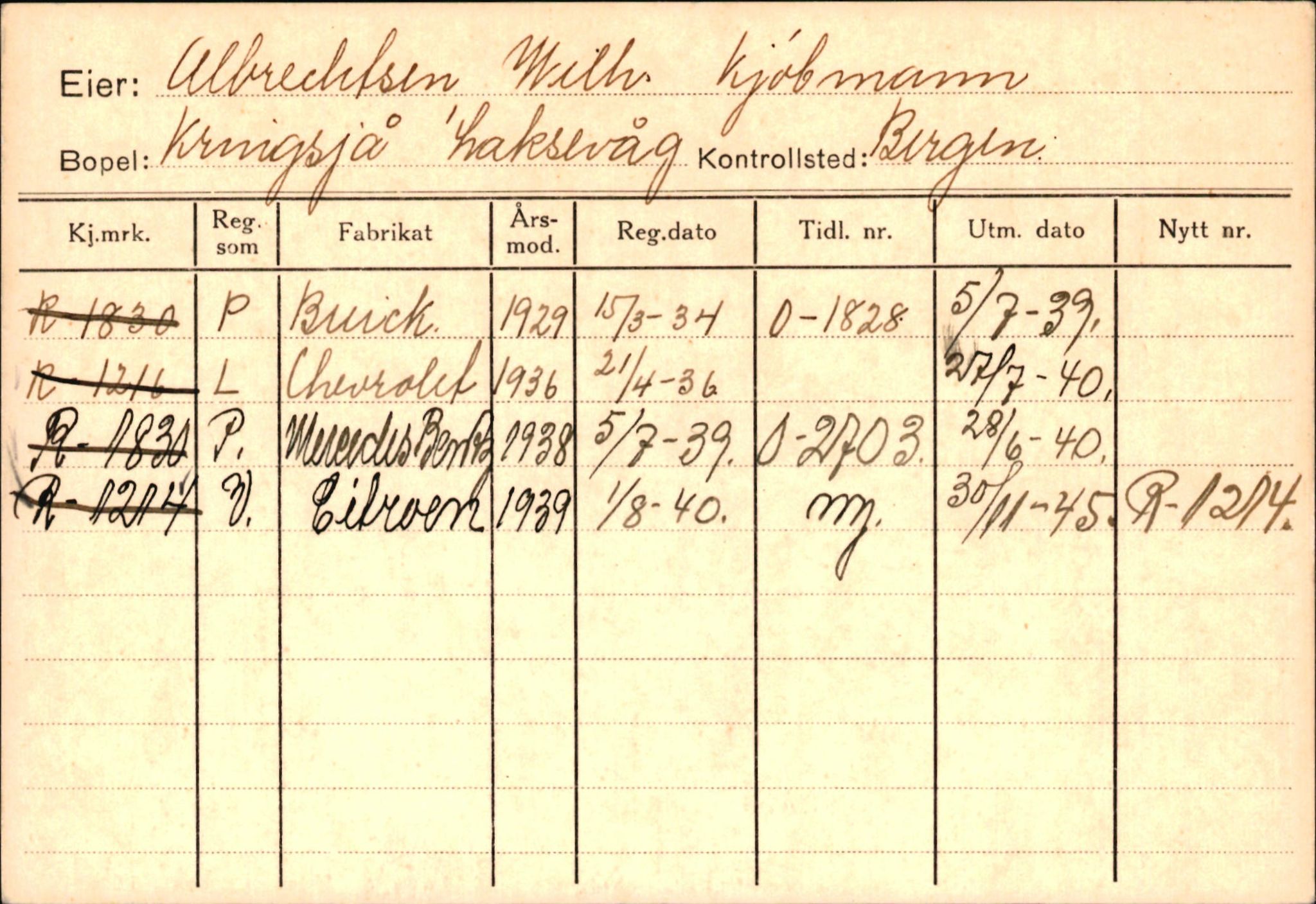 Statens vegvesen, Hordaland vegkontor, AV/SAB-A-5201/2/Ha/L0001: R-eierkort A, 1920-1971, p. 291