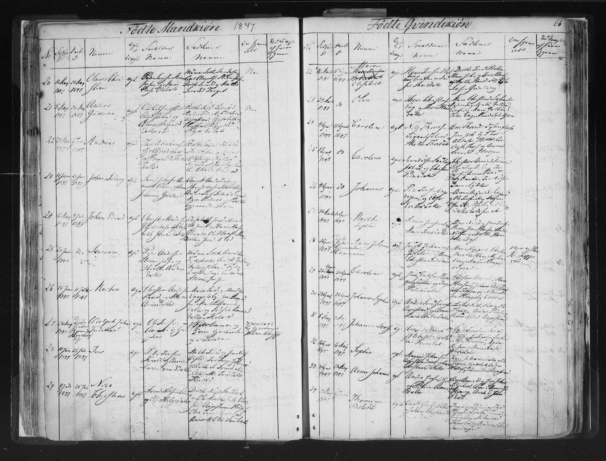 Aremark prestekontor Kirkebøker, AV/SAO-A-10899/F/Fc/L0002: Parish register (official) no. III 2, 1834-1849, p. 66