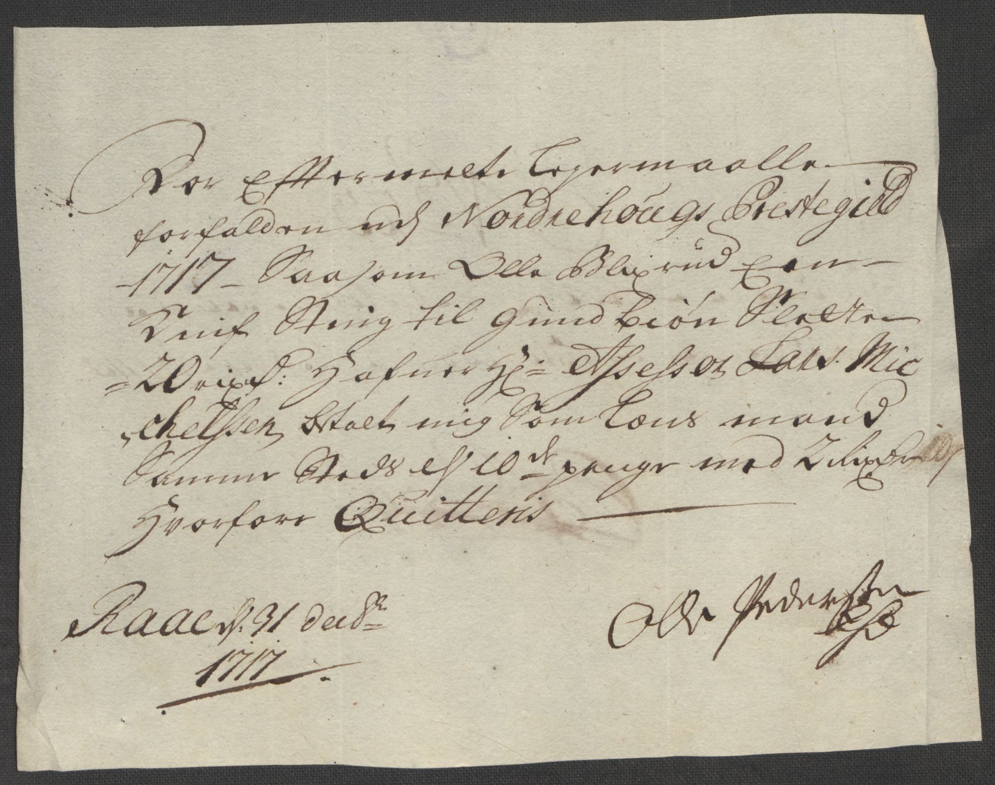 Rentekammeret inntil 1814, Reviderte regnskaper, Fogderegnskap, RA/EA-4092/R23/L1475: Fogderegnskap Ringerike og Hallingdal, 1717, p. 258