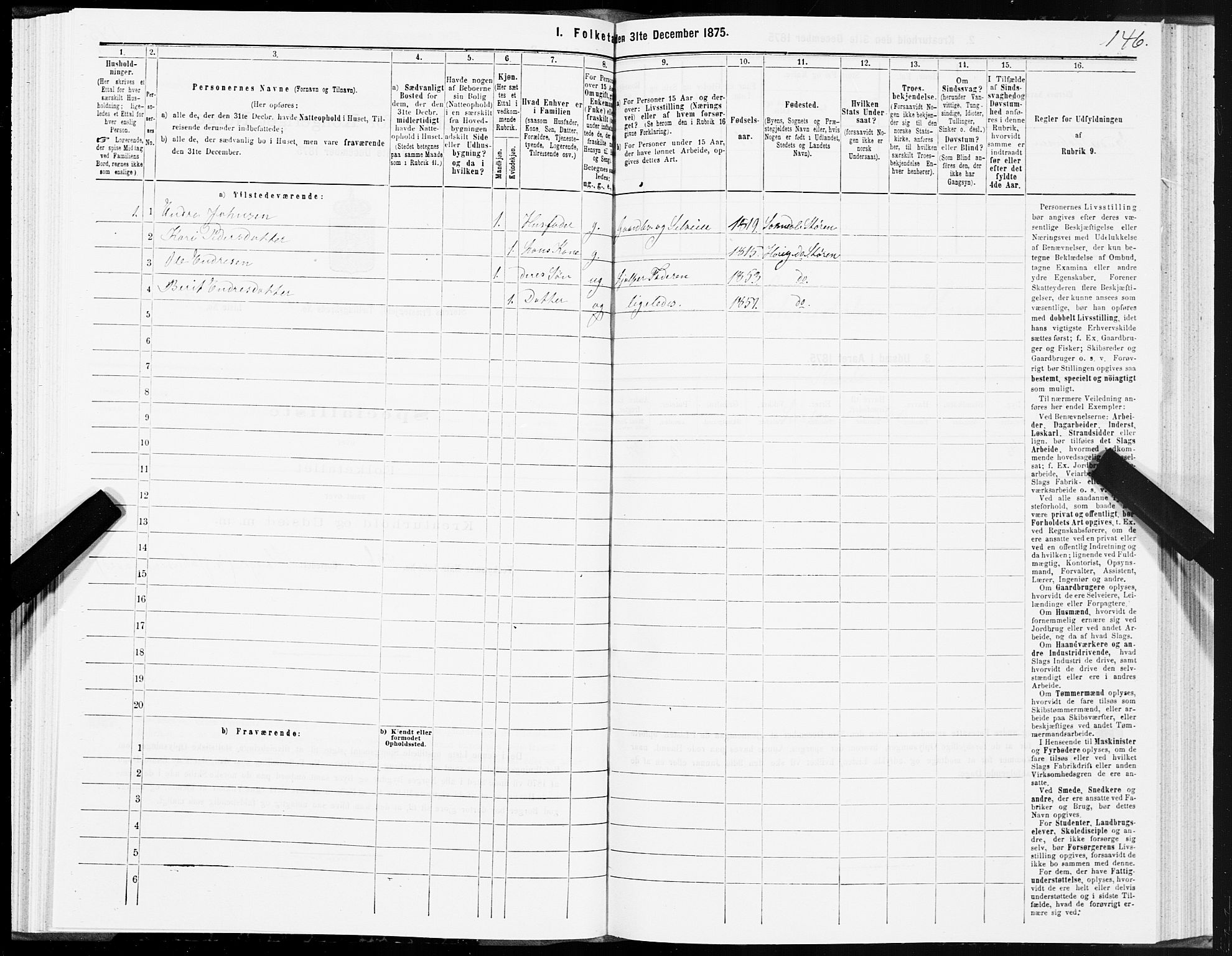 SAT, 1875 census for 1648P Støren, 1875, p. 7146