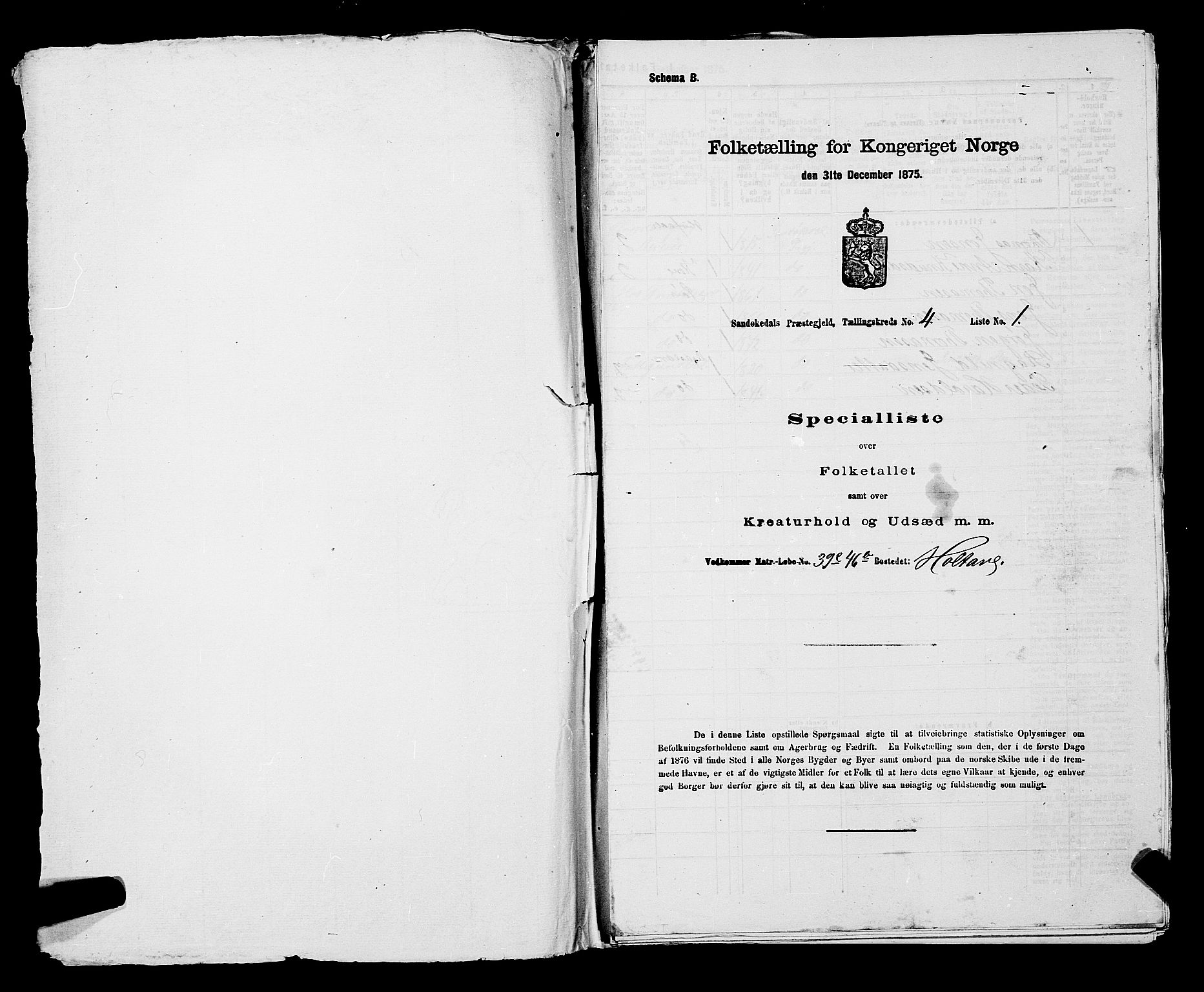 SAKO, 1875 census for 0816P Sannidal, 1875, p. 249