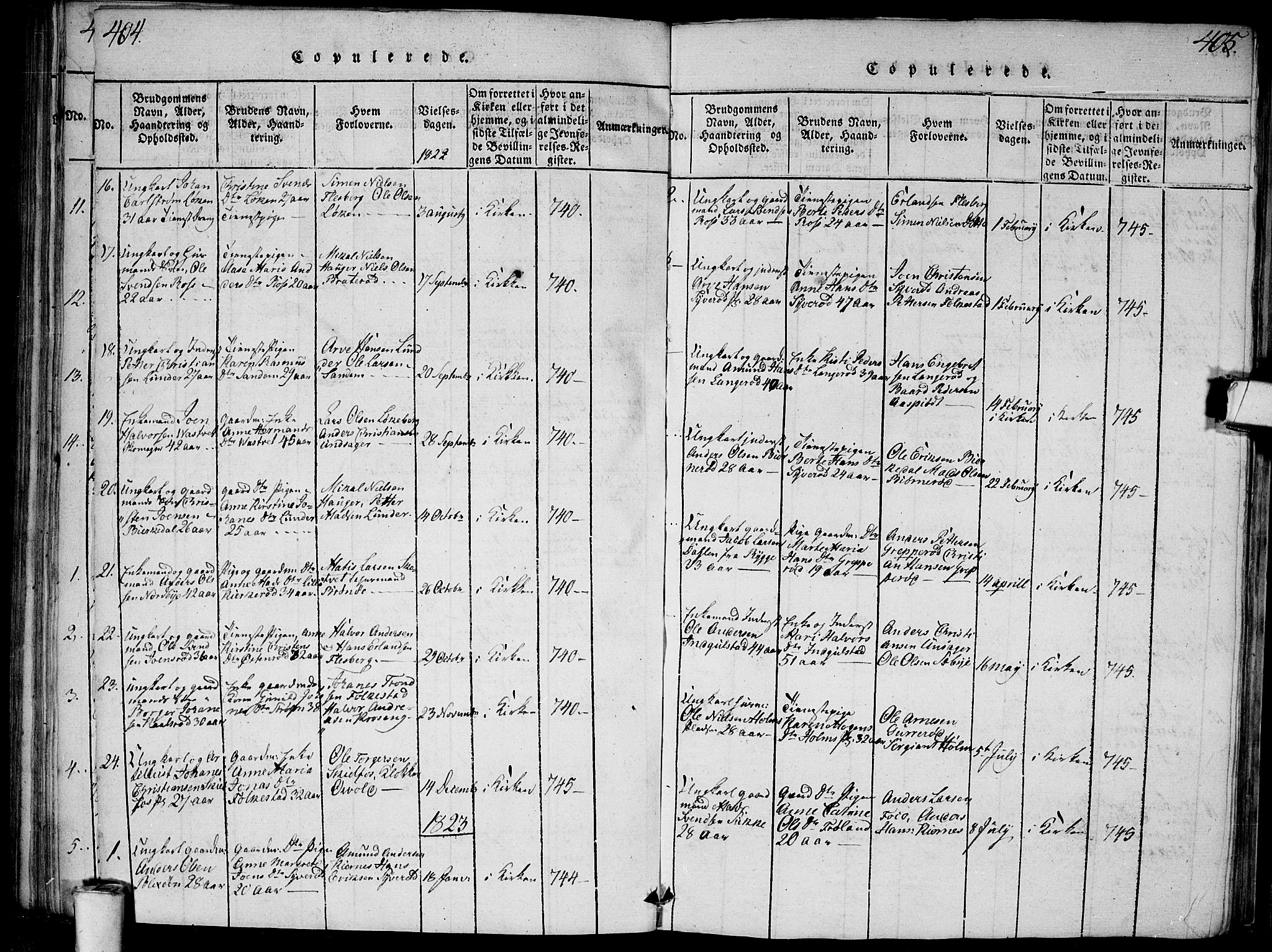 Våler prestekontor Kirkebøker, SAO/A-11083/G/Ga/L0001: Parish register (copy) no. I 1, 1815-1839, p. 404-405