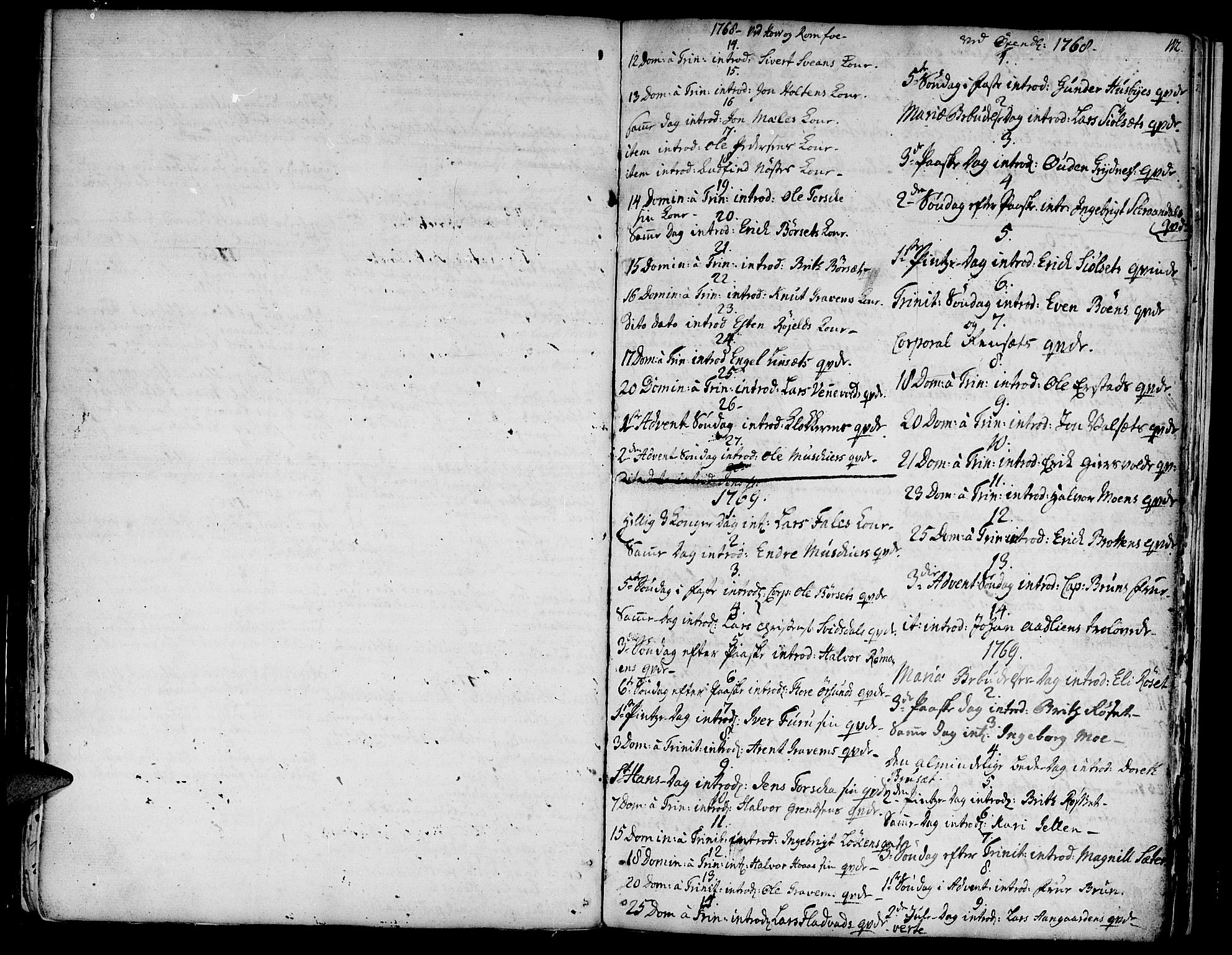 Ministerialprotokoller, klokkerbøker og fødselsregistre - Møre og Romsdal, AV/SAT-A-1454/590/L1007: Parish register (official) no. 590A01, 1752-1793, p. 112