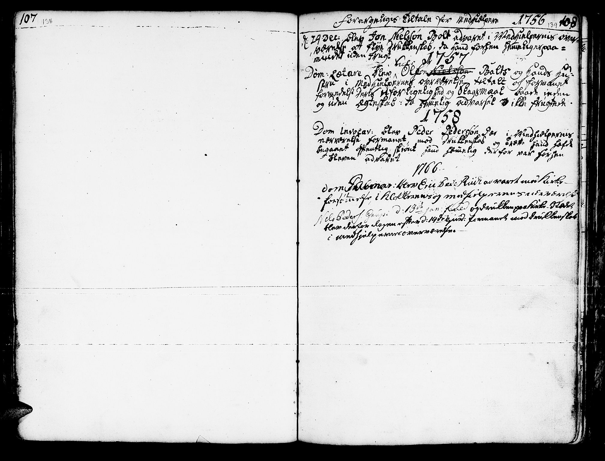 Kautokeino sokneprestembete, SATØ/S-1340/H/Ha/L0001.kirke: Parish register (official) no. 1, 1723-1776, p. 138-139