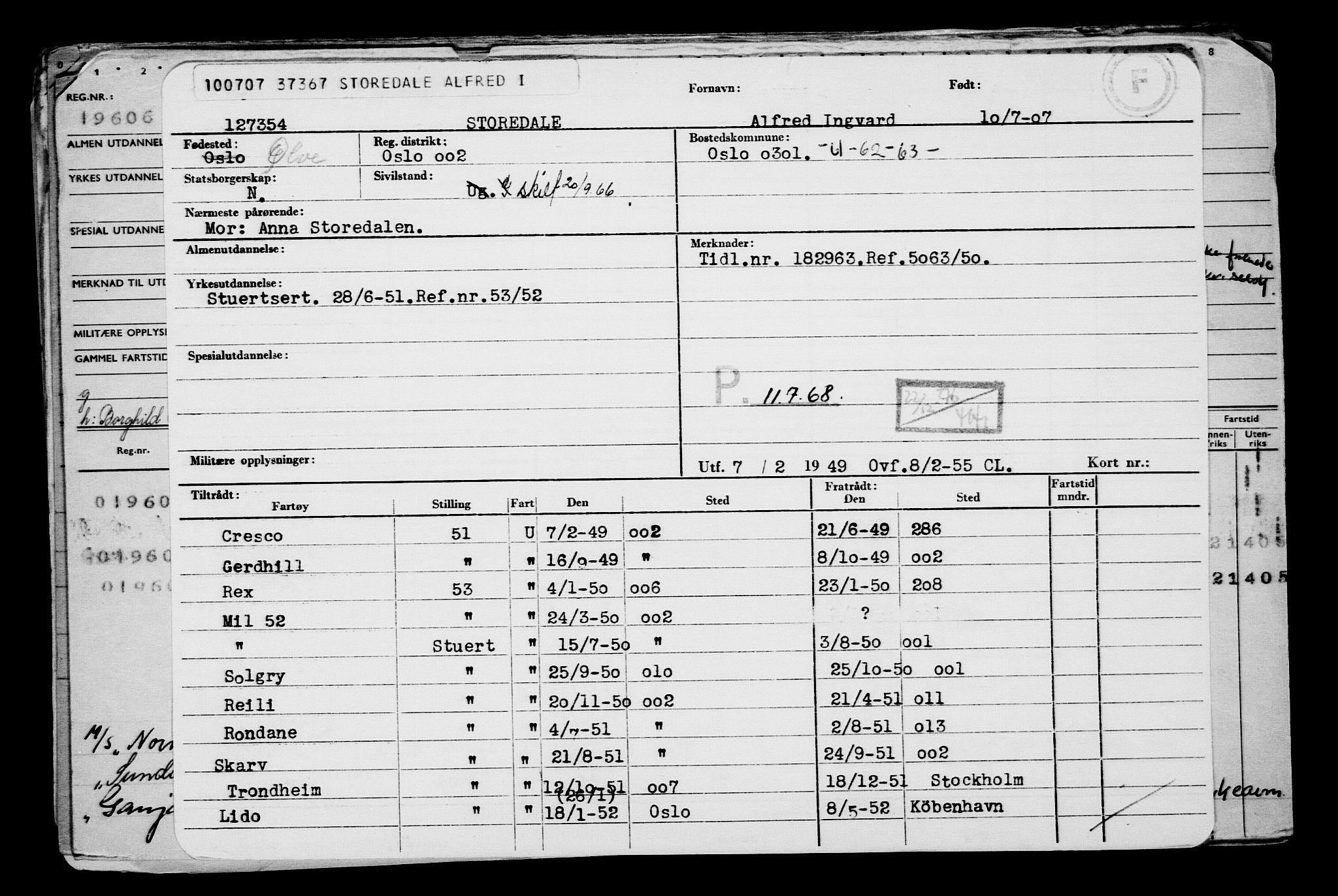 Direktoratet for sjømenn, AV/RA-S-3545/G/Gb/L0072: Hovedkort, 1907, p. 124